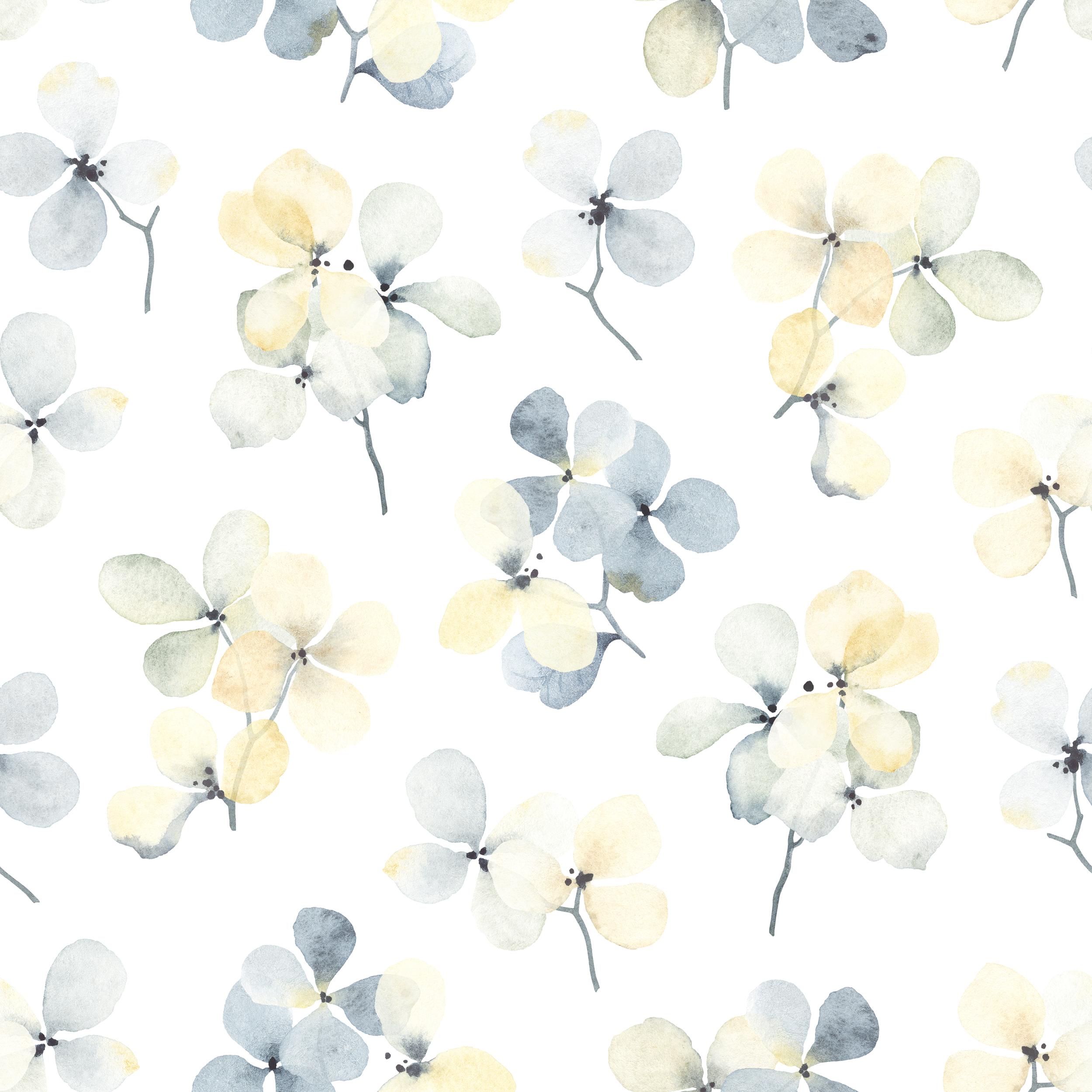 2500x2500 Forget Me Not Floral Removable Wallpaper