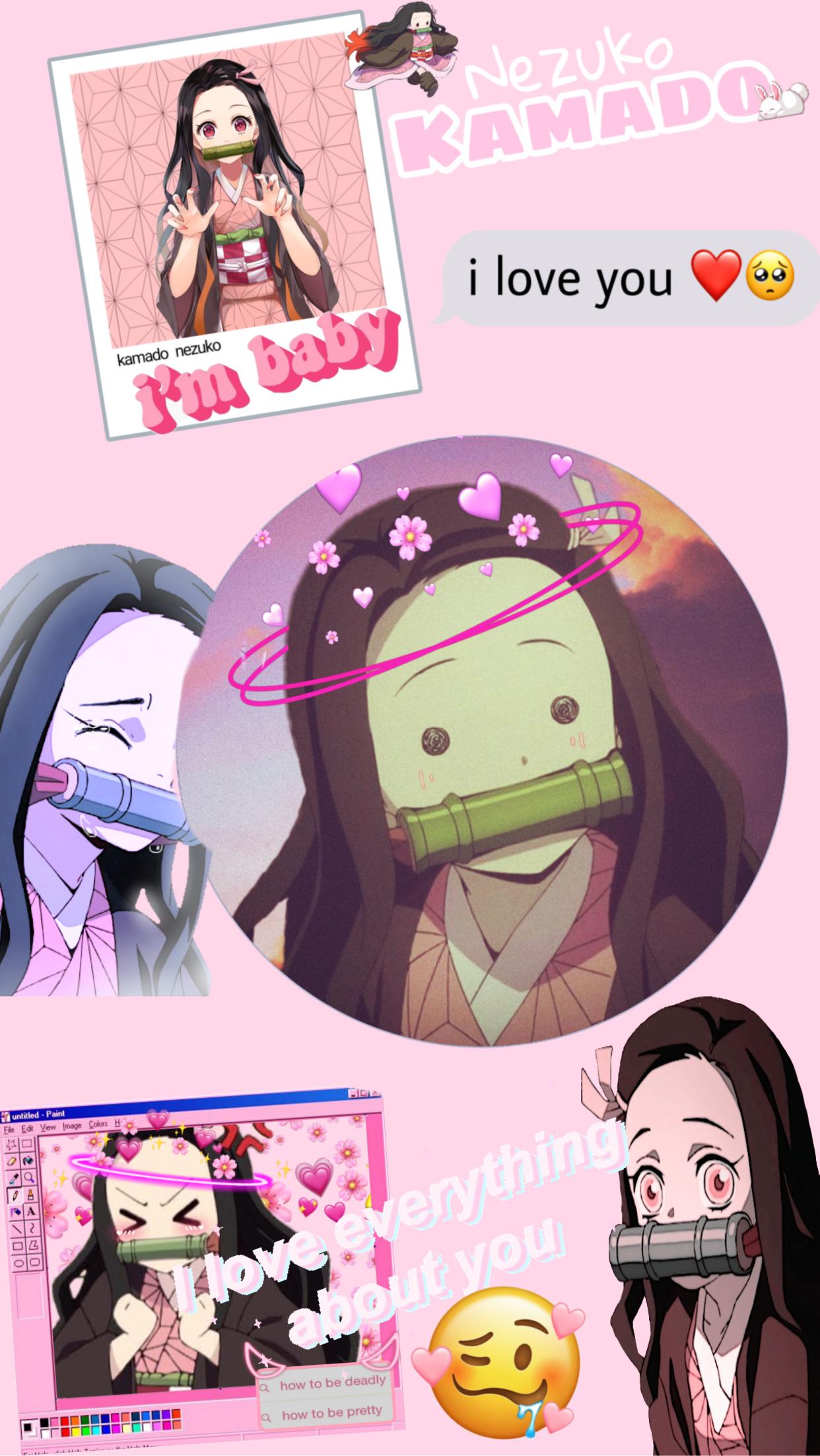 1242x2204 Nezuko wallpaper I made
