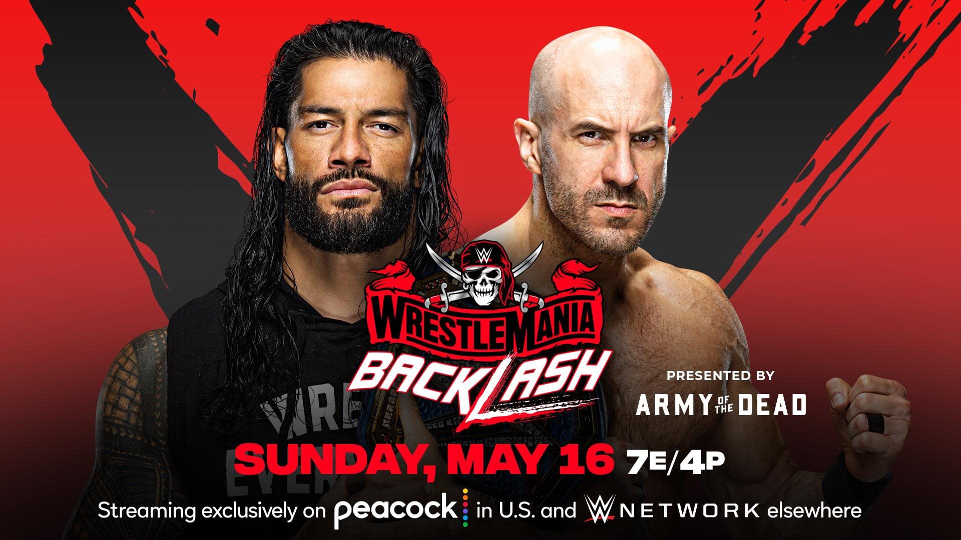 1920x1080 Cesaro vs. Roman Reigns Added to WrestleMania Backlash
