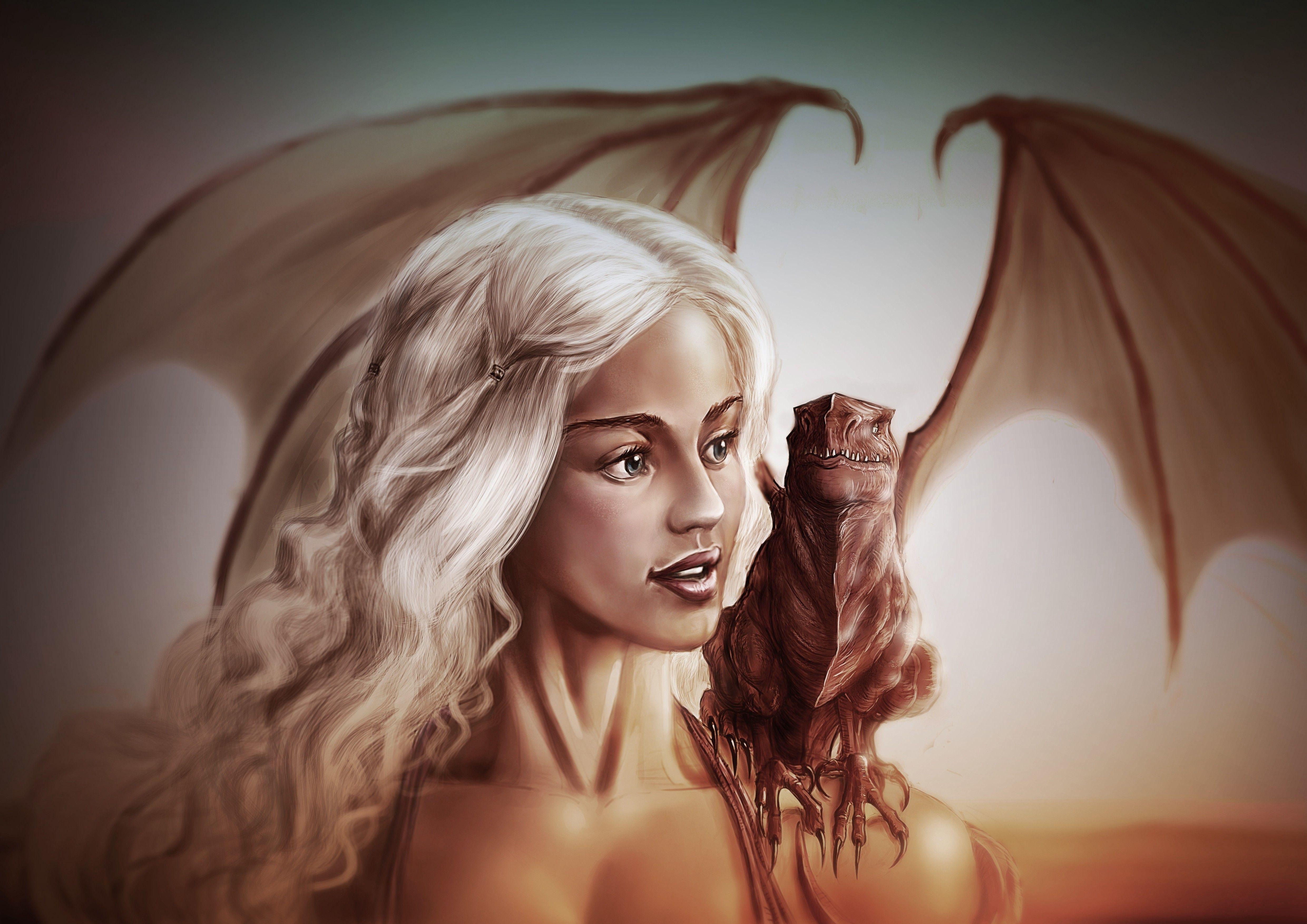 4961x3508 game of thrones daenerys targaryen wallpaper and background