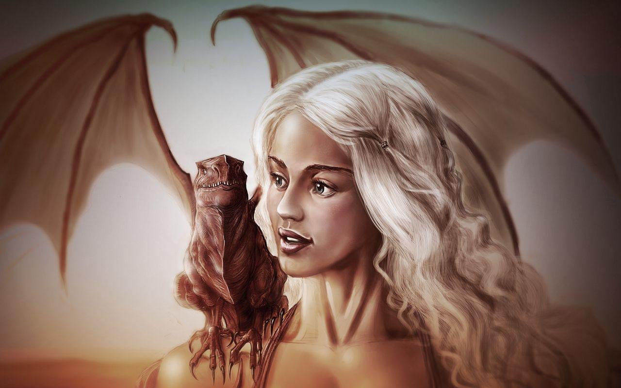 1280x800 Download wallpaper 1280x800 art, game of thrones, daenerys targaryen