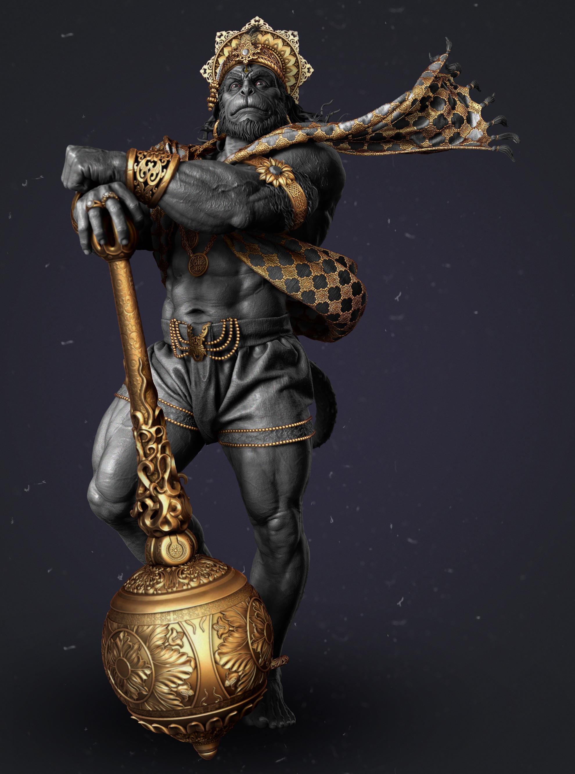 1980x2666 Hanuman Hindu God