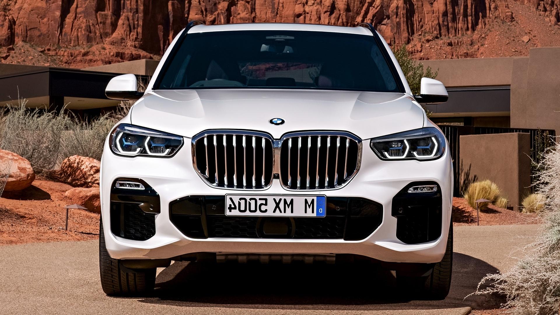 1920x1080 Wallpaper Front View, White, Bmw X Luxury Suv Cars:1920x1080