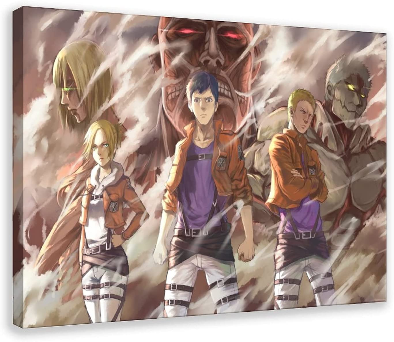 1367x1188 Anime Attack on Titan Annie Leonhart Armored Titan Bertholdt Hoover Colossal Titan Reiner Braun Canvas Art Poster and Wall Art Picture Print Modern Family Bedroom Decor Posters 12×18inch(30×45cm) : Amazon.ca: Home