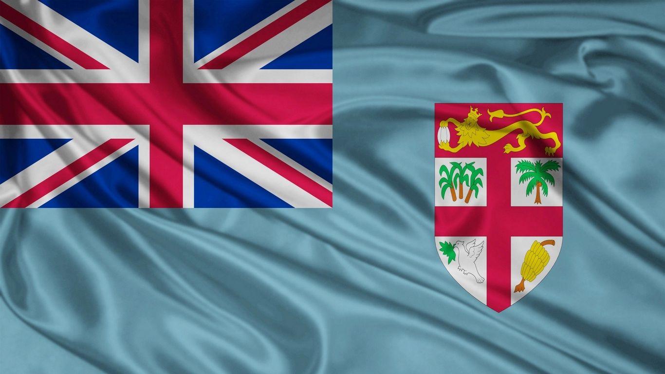 1366x768 Wallpaper flag silk fiji materials colors symbols stripes. Flag, Fiji, Striped wallpaper hd