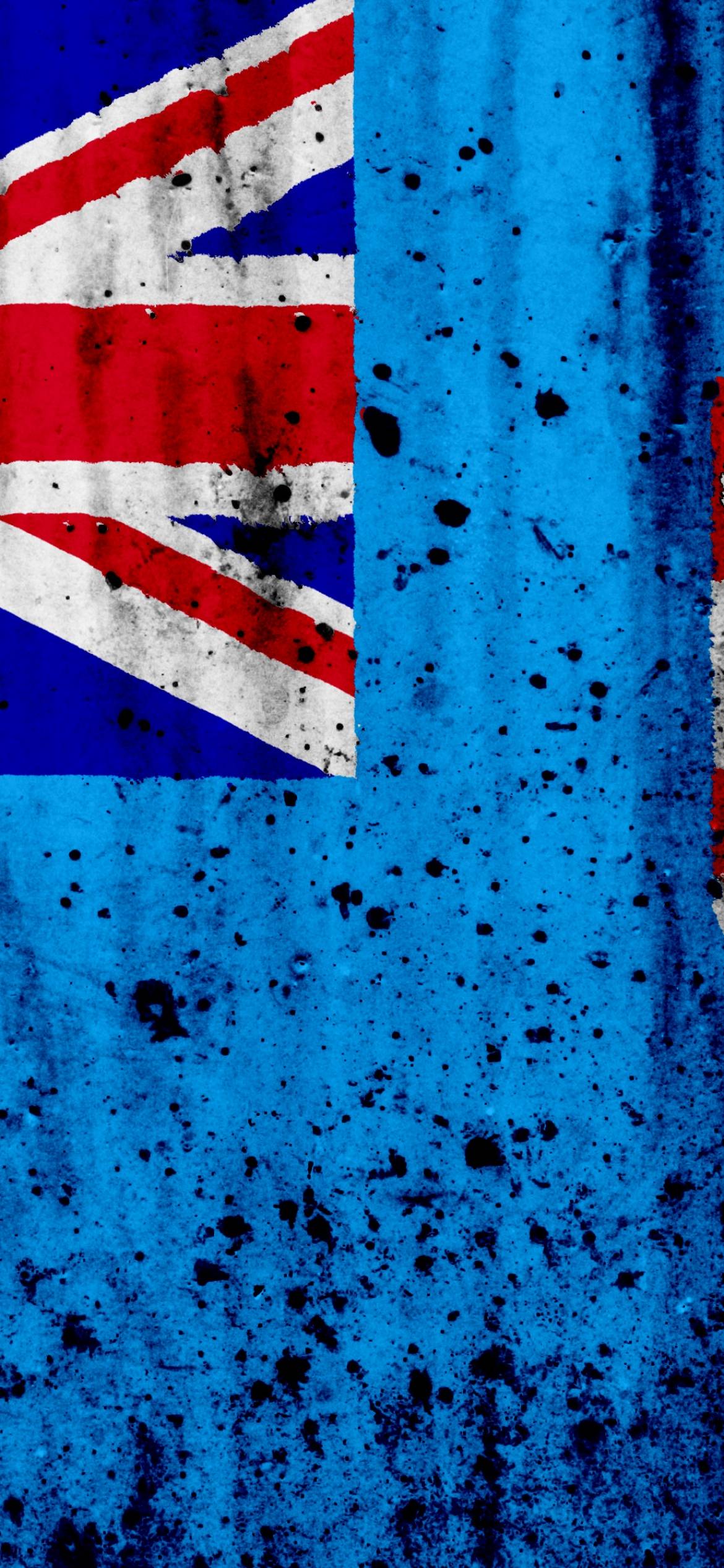1170x2532 Download wallpaper Fiji flag 4k grunge flag Wallpaper