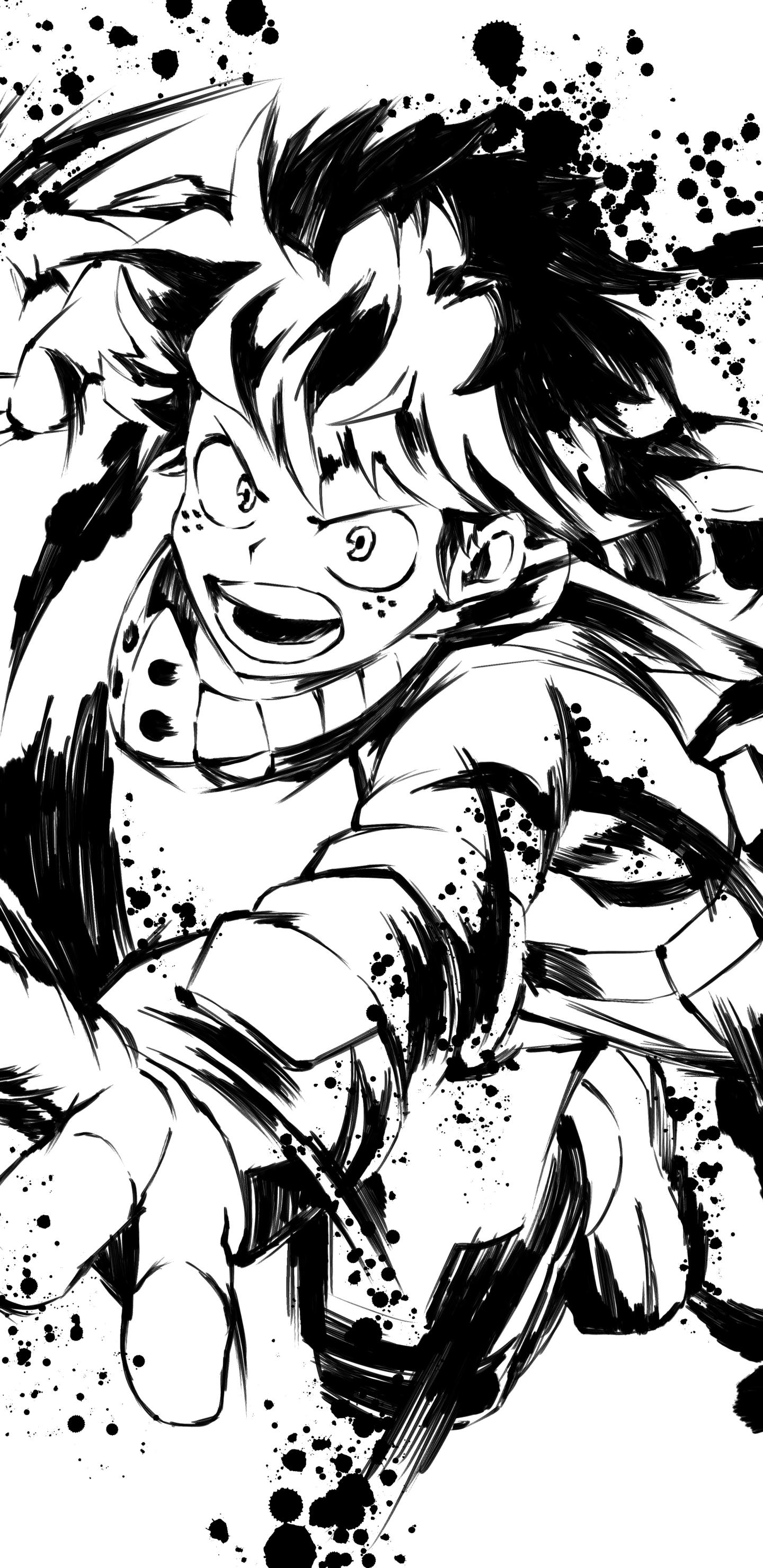 My Hero Academia Black and White Wallpapers Top Free My Hero Academia