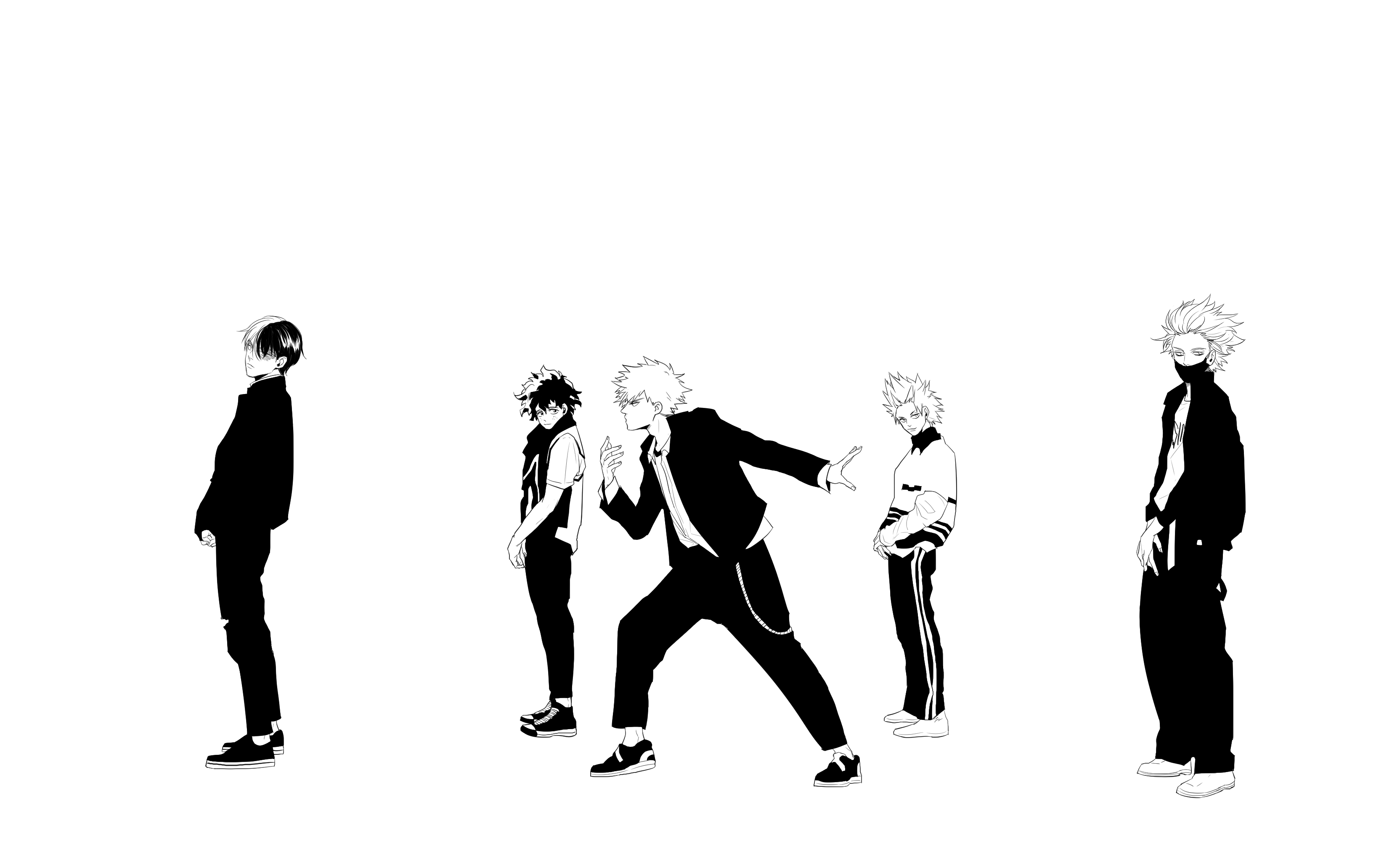 My Hero Academia Black and White Wallpapers Top Free My Hero Academia