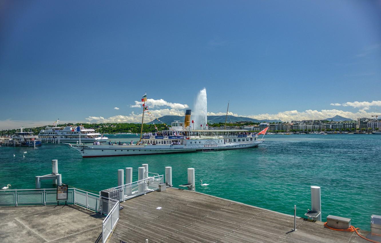 1332x850 Wallpaper Switzerland, Switzerland, Geneva, Lake Geneva, Lake Geneva, Geneva image for desktop, section город