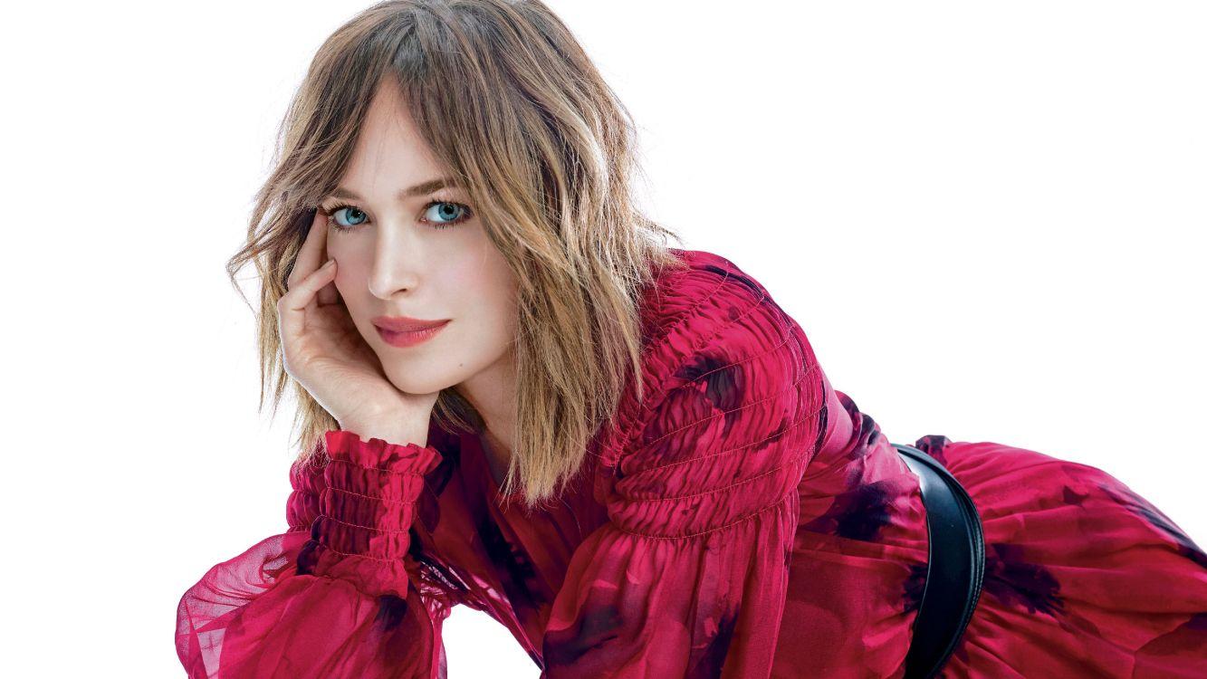 1333x750 Wallpaper Dakota Johnson, Anastasia Steele, Fifty Shades Darker, Actor, Hair, Background Free Image