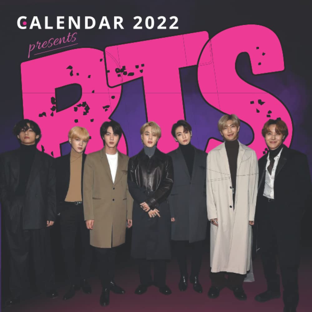 1000x1000 BTS CALENDAR 2022: BTS 2022 Calendar WIth Notes Section & Holidays & 14 exclusive BTS Picture (picture each month): cambriidge library, BTS: 9798784884916: Books