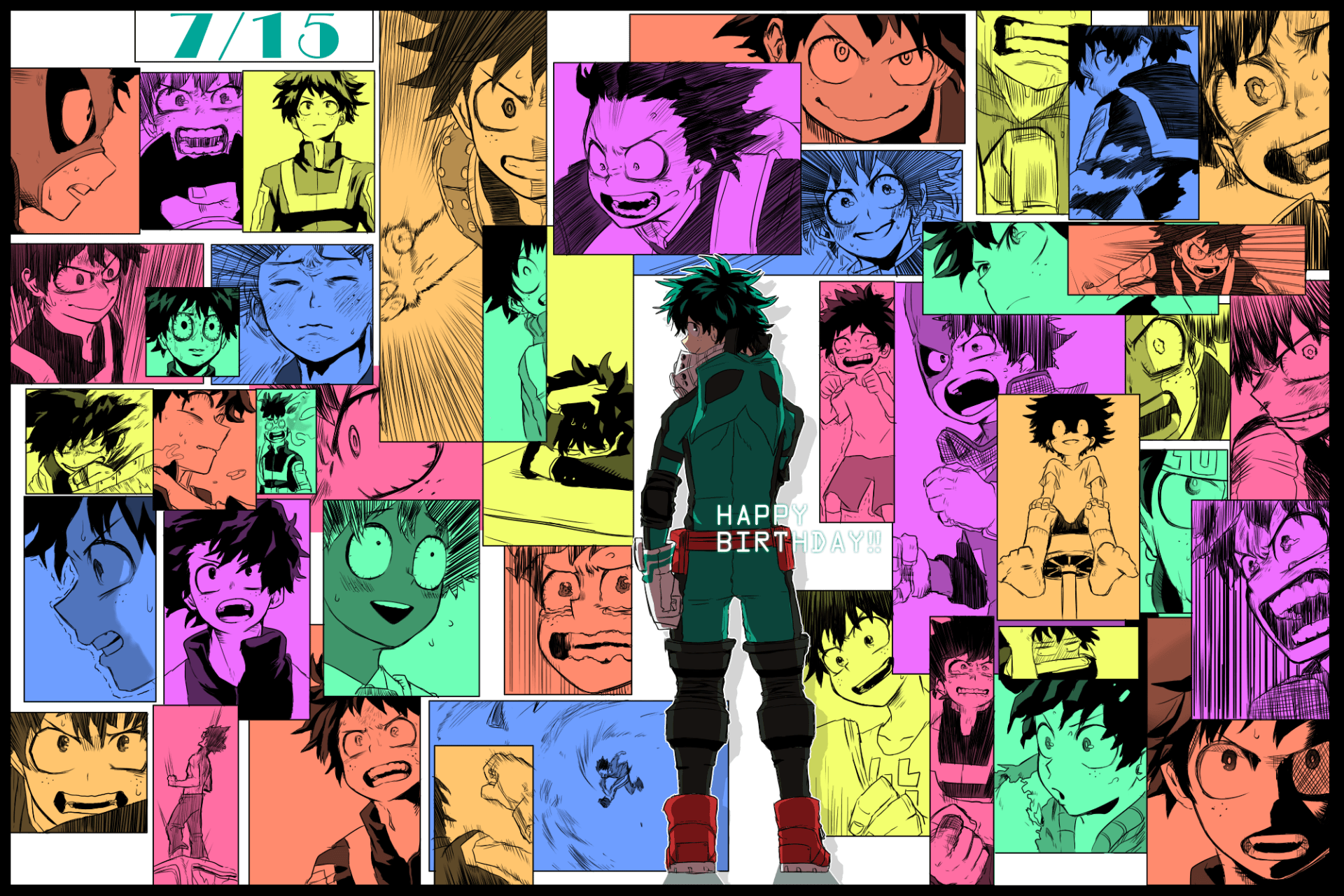 1920x1280 Anime Boku No Hero Academia Izuku Midoriya Wallpaper. I am anime