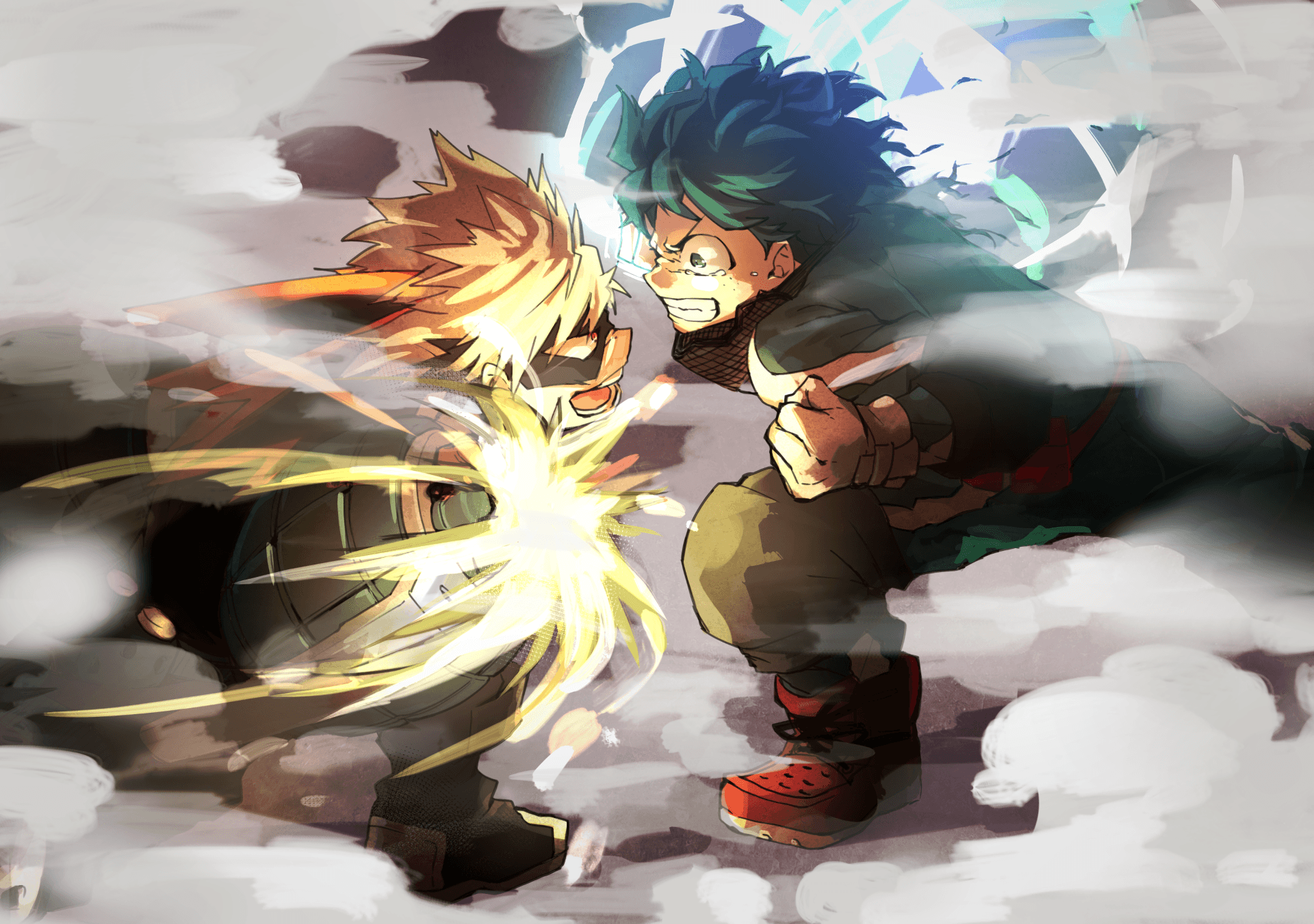 1920x1352 Wallpaper Midoriya Izuku, Bakugou Katsuki, Boku No Hero Academia