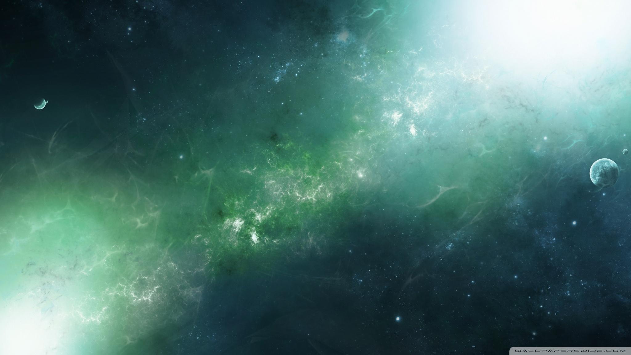 2048x1152 Green Nebula Ultra HD Desktop Background Wallpaper for 4K UHD TV : Widescreen & UltraWide Desktop & Laptop : Tablet