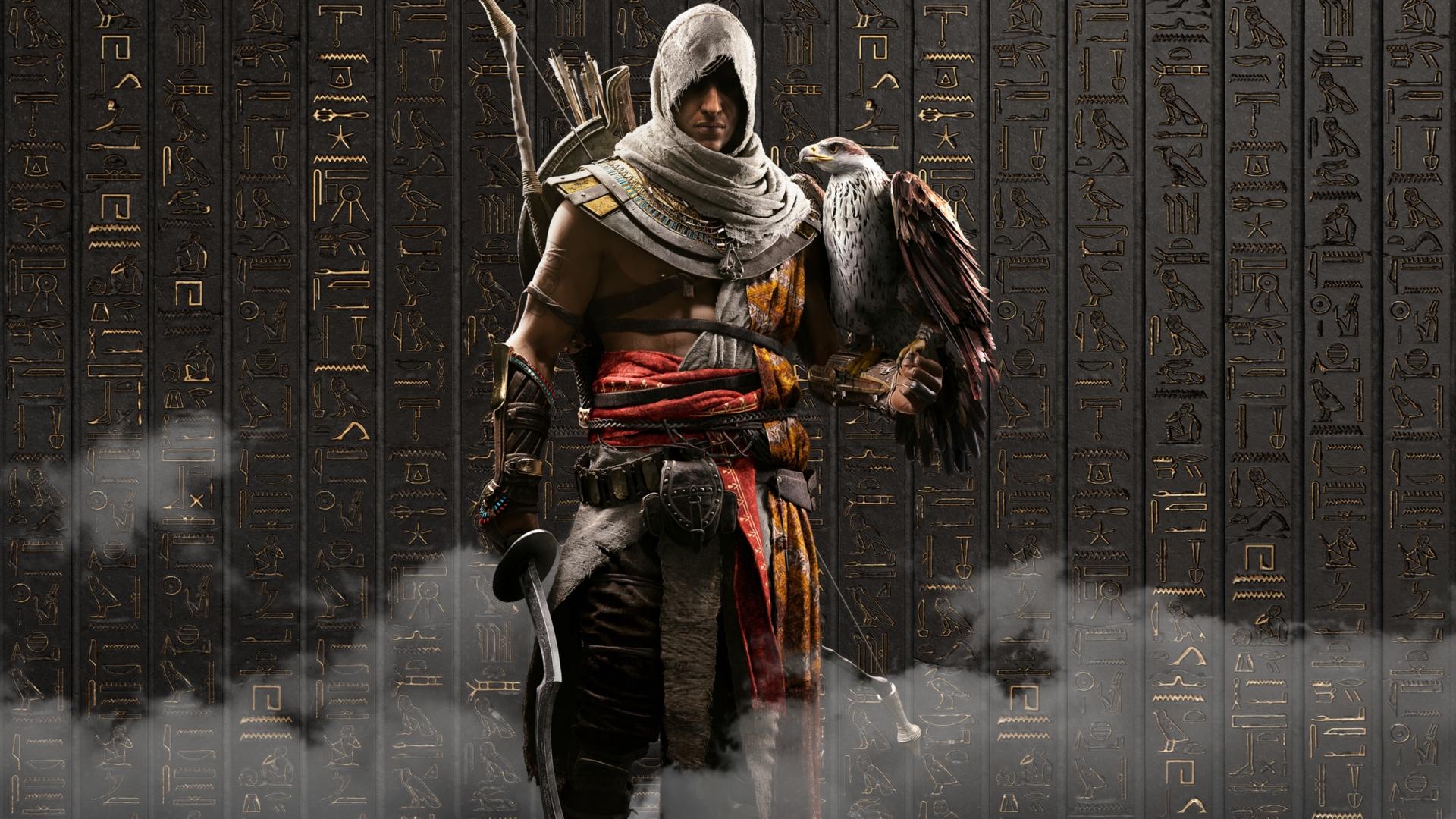 1920x1080 Bayek Of Siwa, Senu (Assassin's Creed) HD Wallpaper