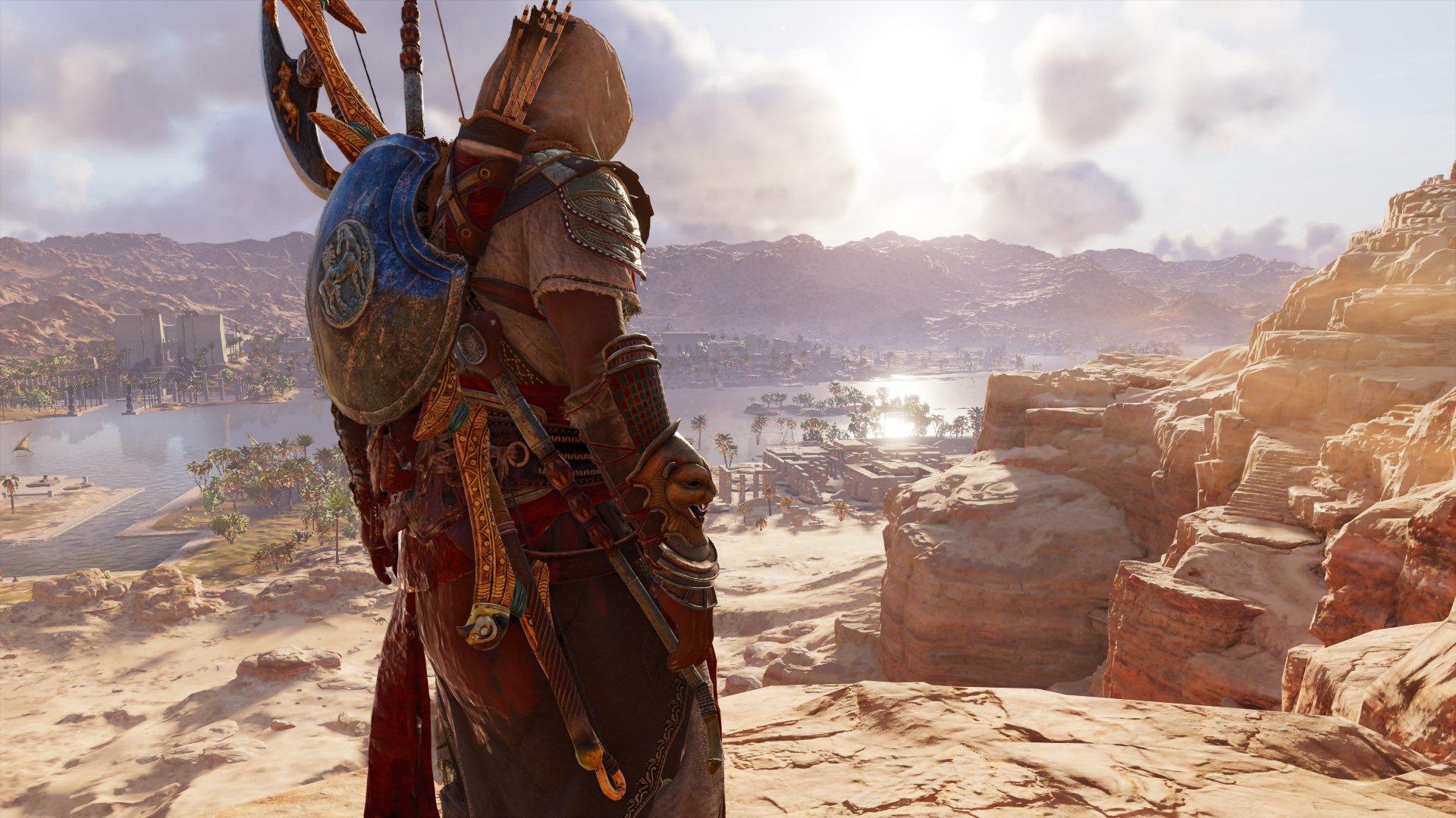 1920x1080 Assassins Creed Origins Bayek Video Games Screen Shot Wallpaper:1920x1080