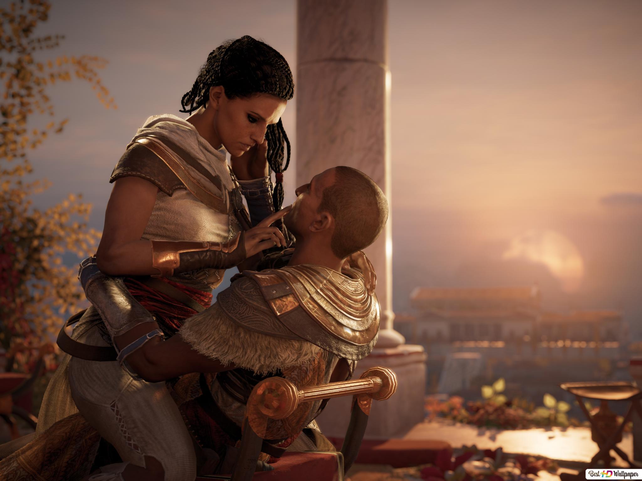2048x1536 Bayek of siwa and aya HD wallpaper download