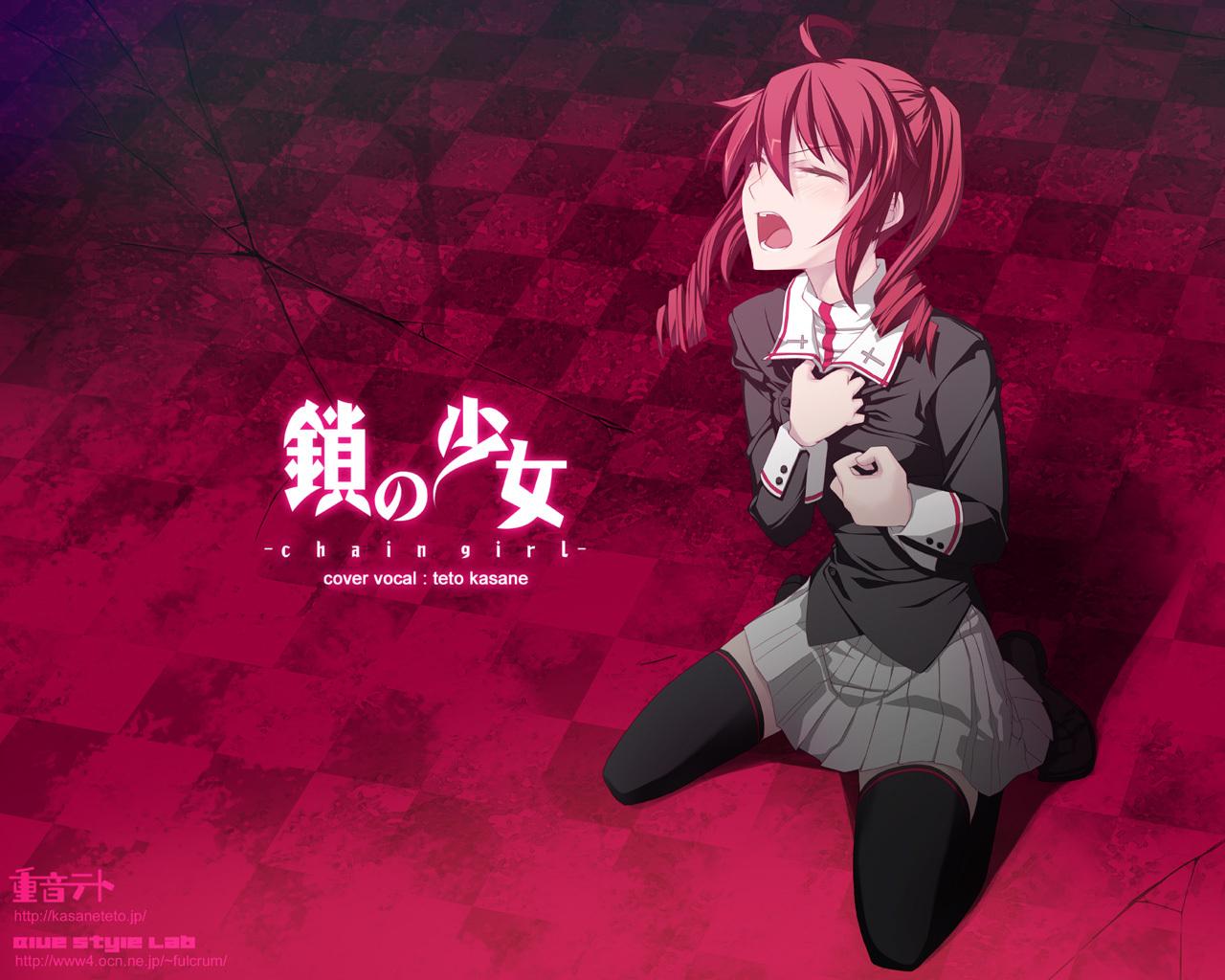 1280x1024 kasane teto skirt thighhighs utau yumeno mikan. konachan.com.com Anime Wallpaper