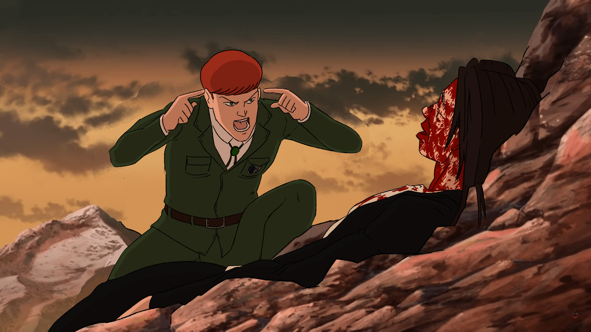 1920x1080 YOU'RE HOLDING BACK ON THE RUMBLING TO SAVE PEOPLE THAT WOULD KILL OUR ENTIRE RACE! THINK, EREN!. Think, Mark