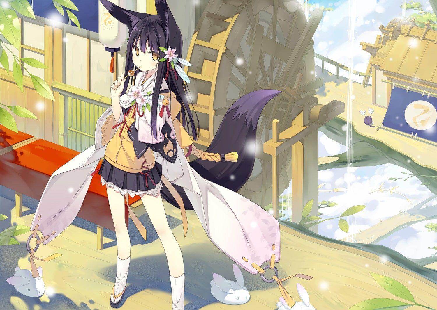 1500x1066 fox girl anime girls #anime P #wallpaper #hdwallpaper #desktop. Anime wallpaper, Anime, Popular anime
