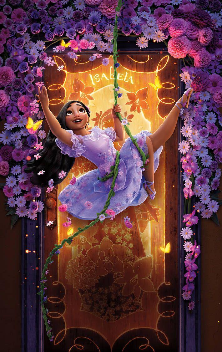 710x1125 Encanto (2021) poster textless Isabela by mintmovi3. Disney collage, Disney drawings, Disney wallpaper