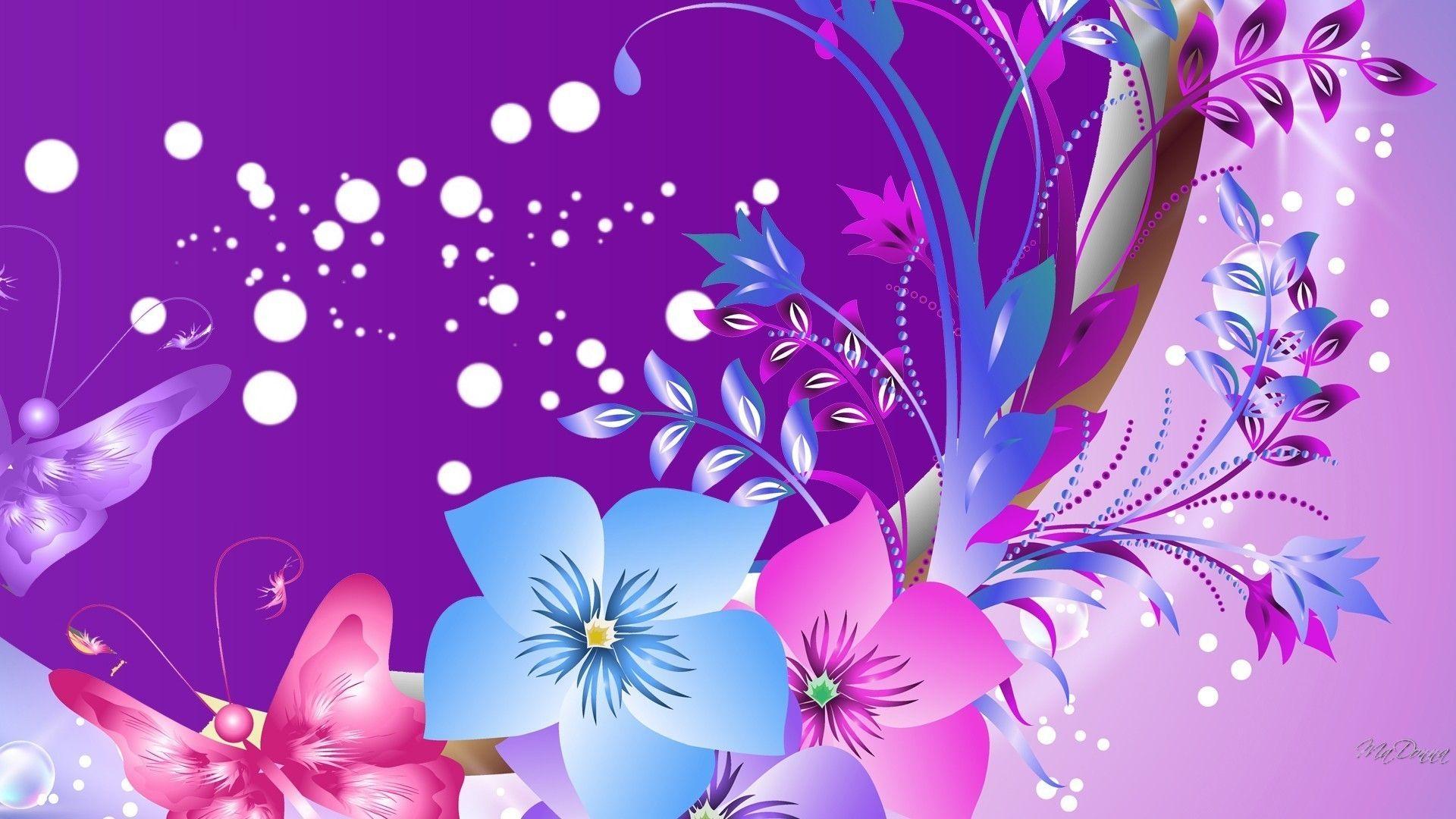1920x1080 Purple Butterfly Wallpaper background picture
