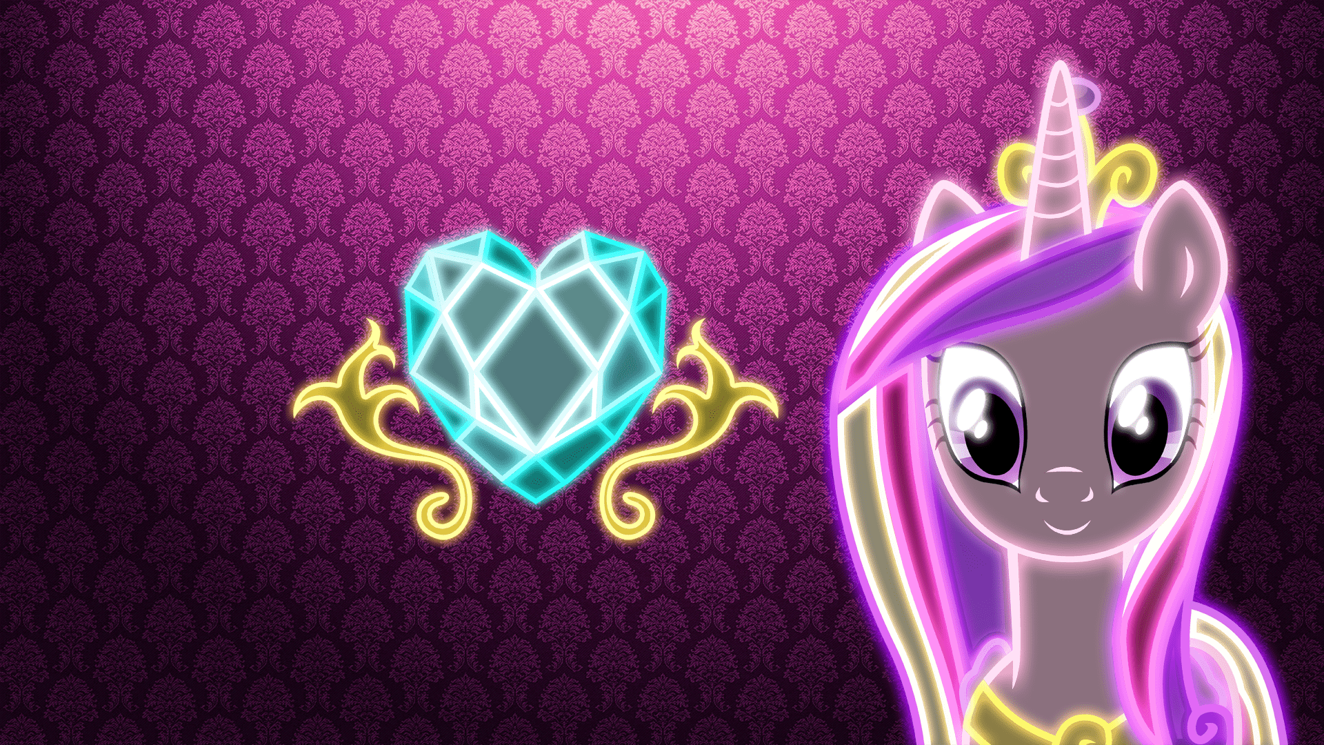 1920x1080 Neon Princess Cadance Wallpaper. My little pony poster, My little pony princess, My little pony characters