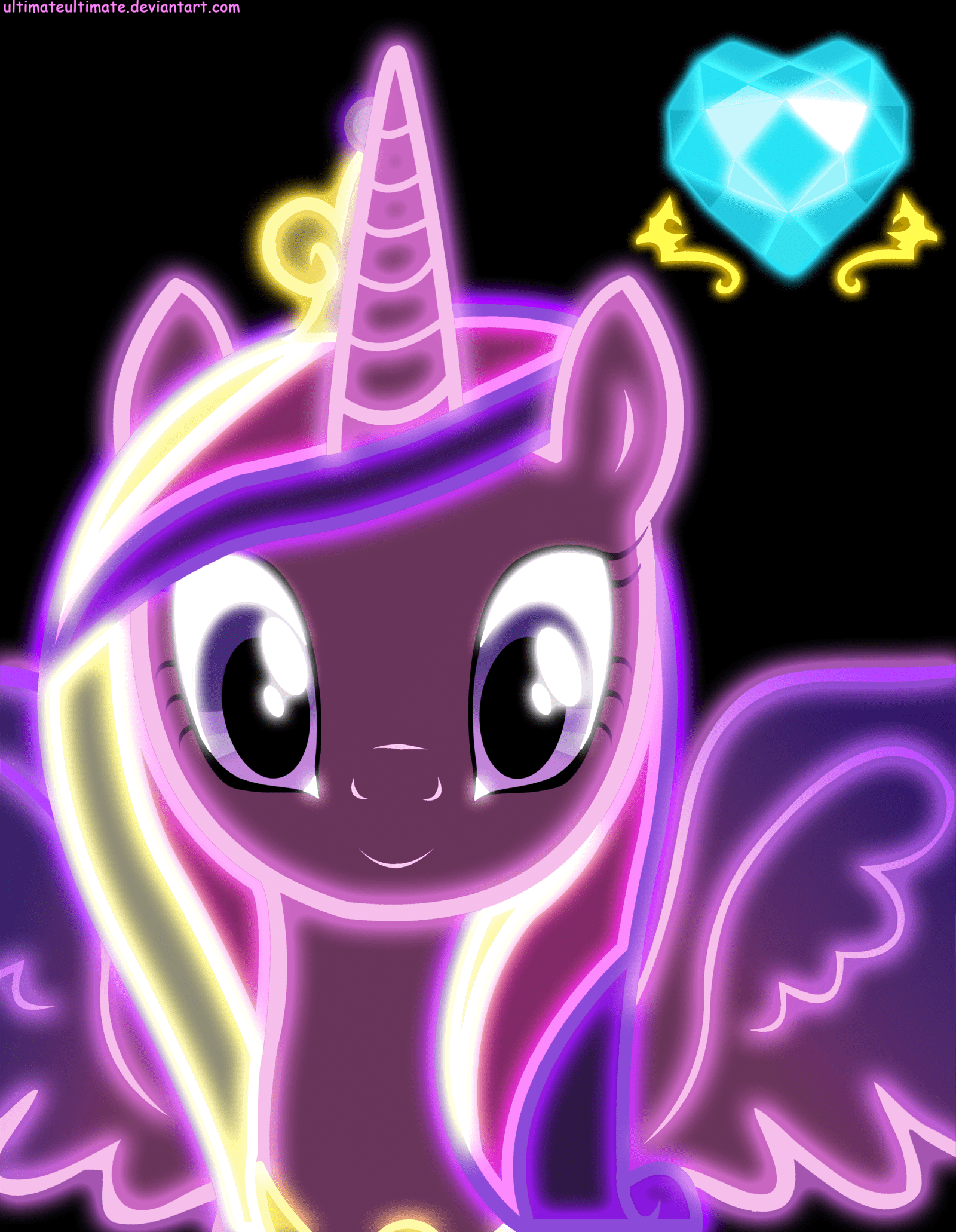 1600x2062 Neon Princess Cadence. My little pony princess, My little pony wallpaper, Mlp my little pony