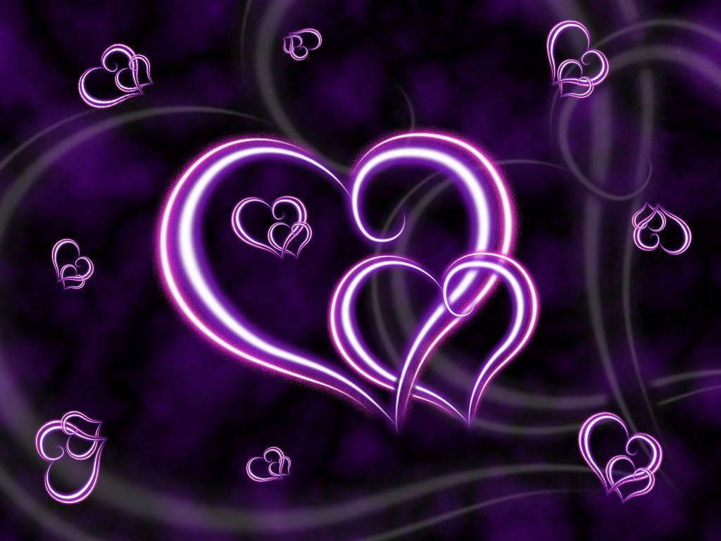 1024x768 Cool Heart Background