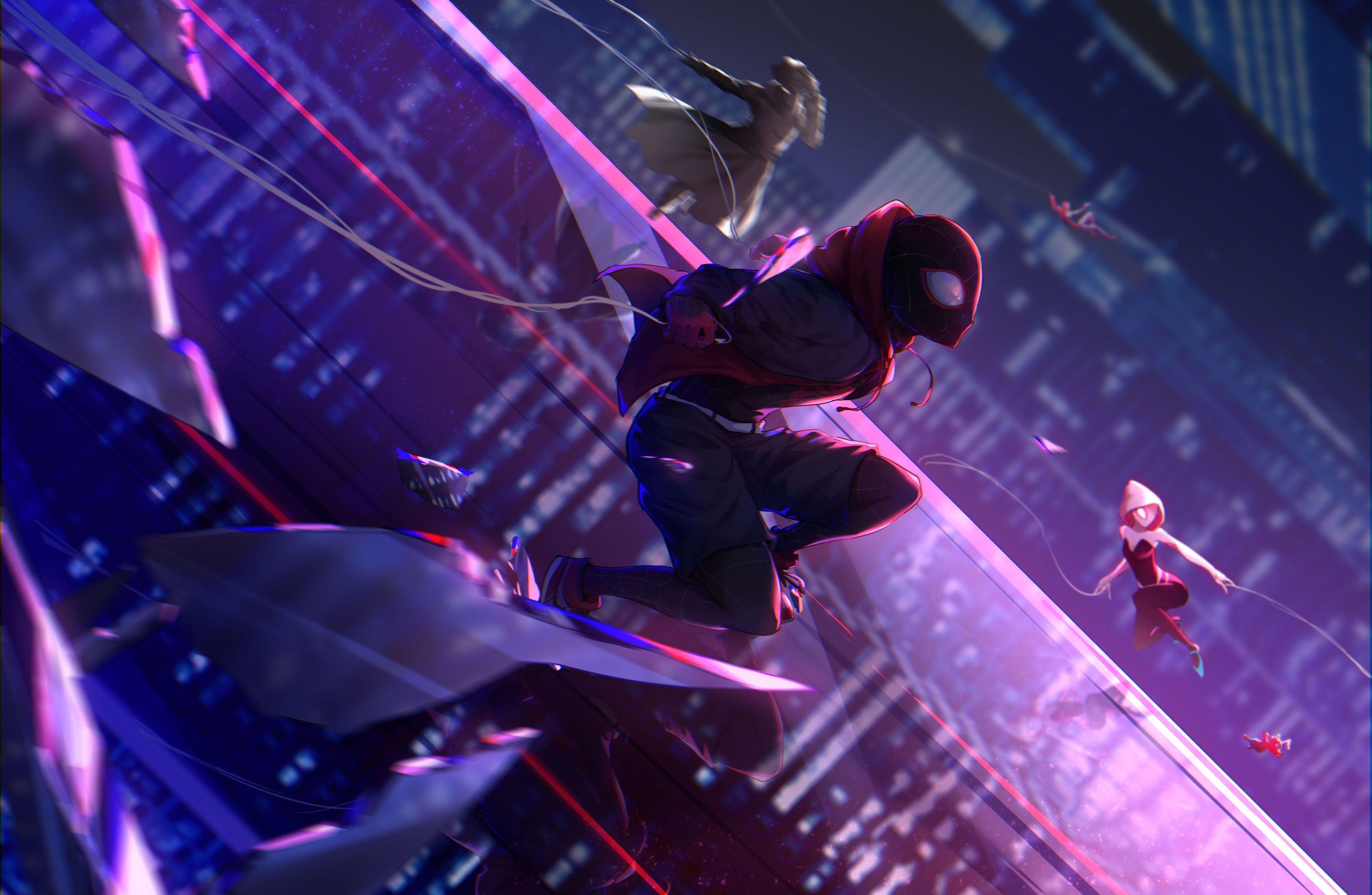 Spider Man Purple Wallpaper