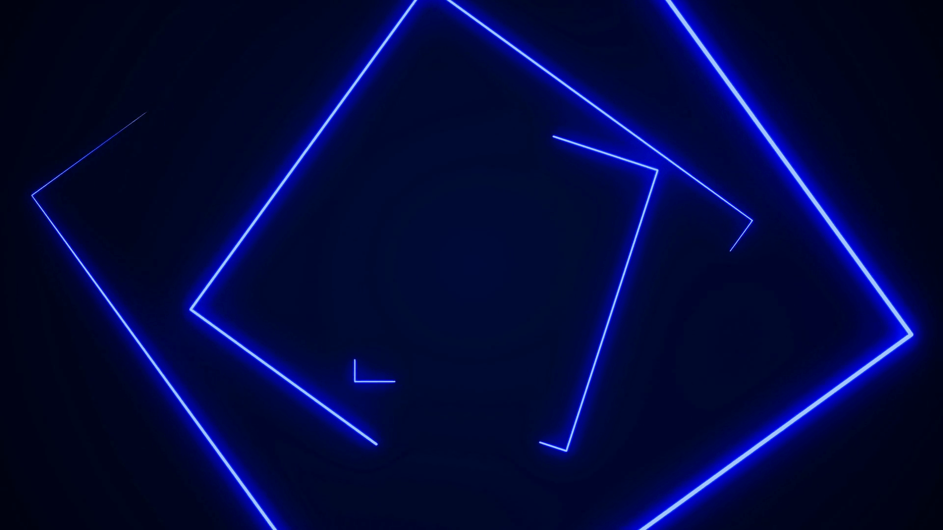 1920x1080 Futuristic HUD rectangle tunnel seamless loop. 4K Neon motion graphics for LED, TV, music, show, concerts. Bright retro cosmic night club 3D animation with data flow concept for speed and connection Motion