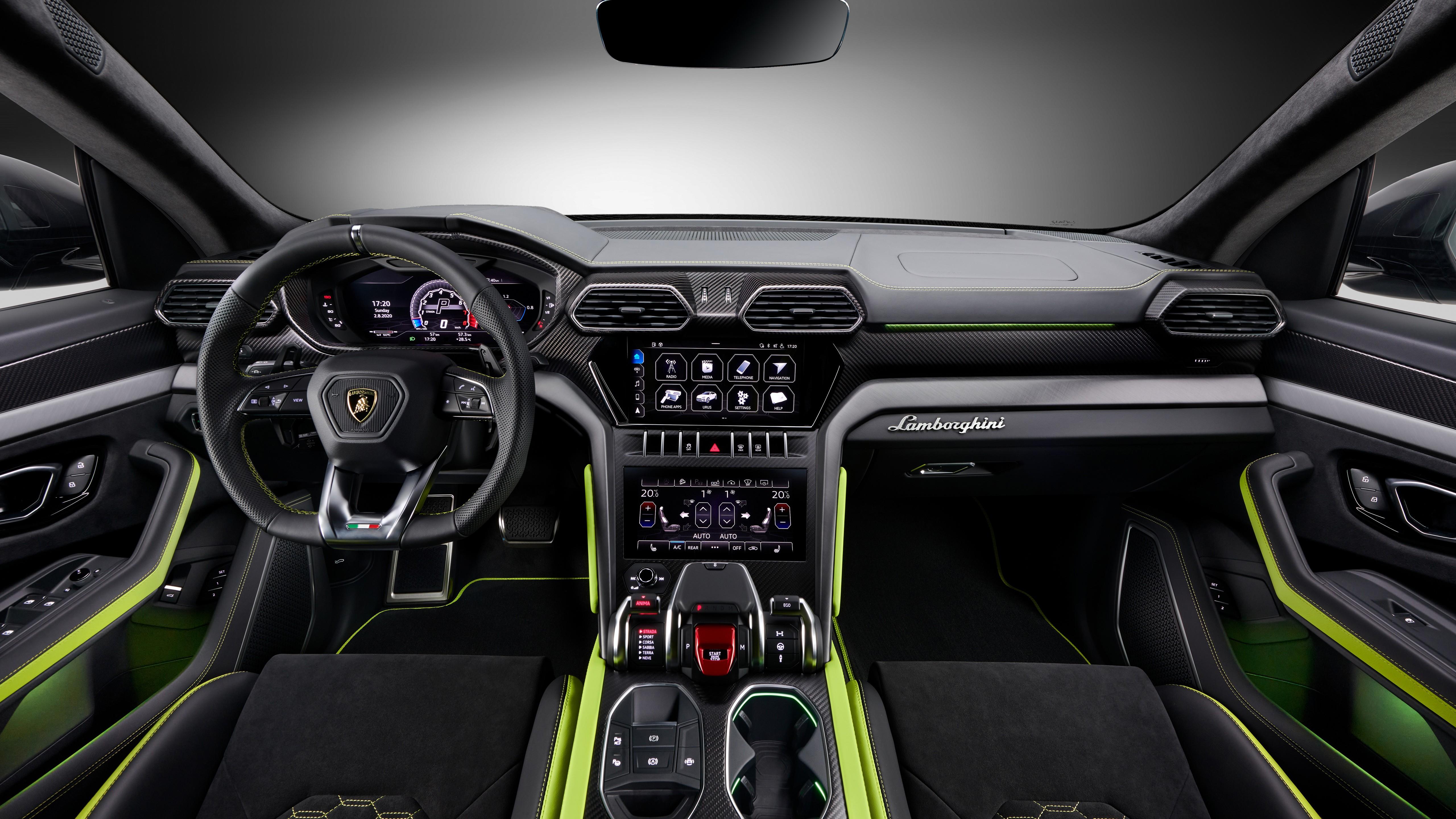 5120x2880 Lamborghini Urus Graphite Capsule 5K Interior Wallpaper. HD Car Wallpaper