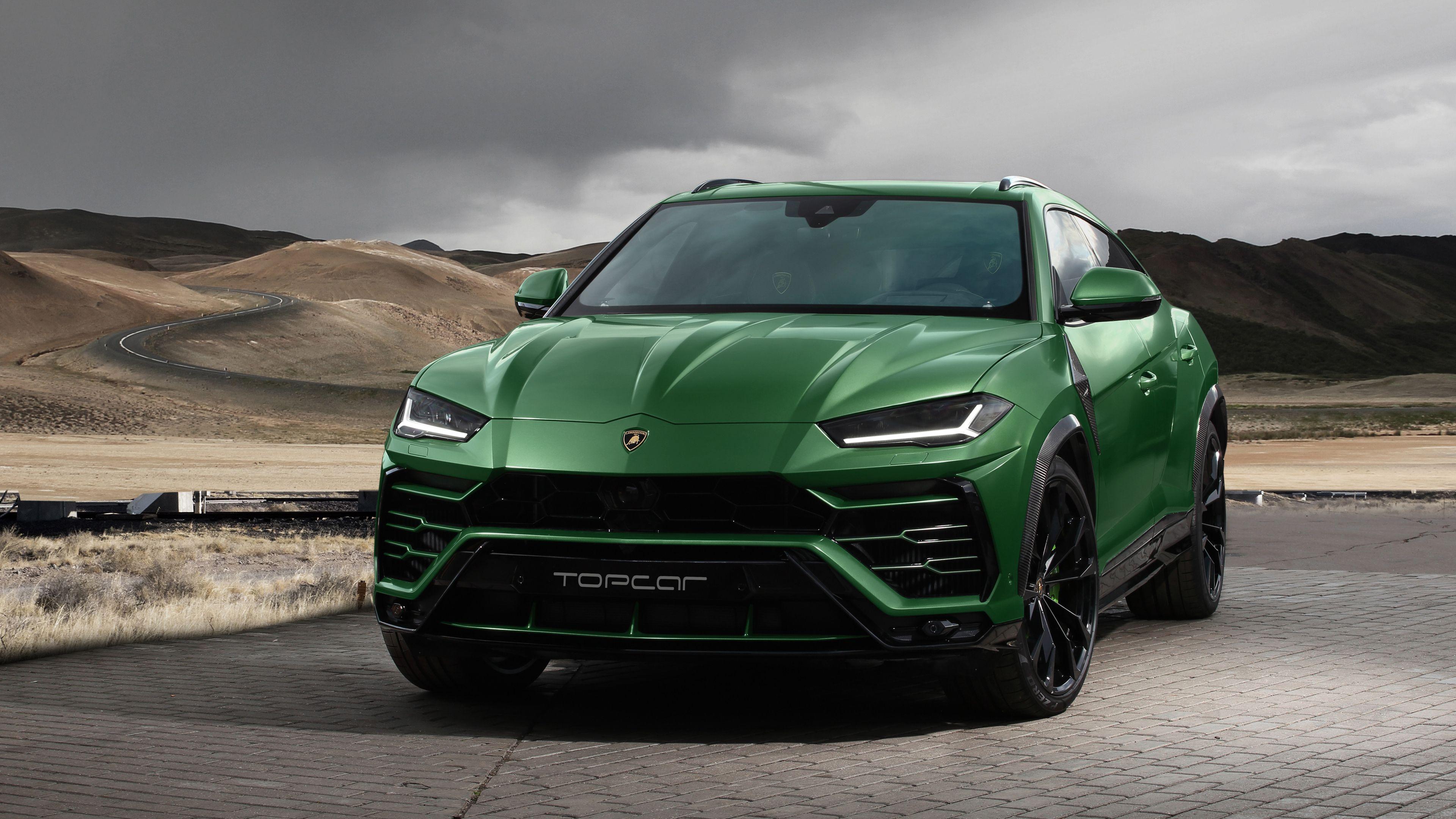 3840x2160 Lamborghini Urus Green Wallpaper