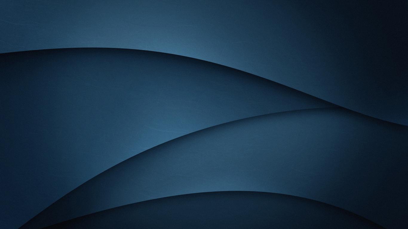 1366x768 Download dark blue, gradient, abstract, wave flow, minimalist 1366x768 wallpaper, tablet, laptop, 1366x768 HD image, background, 3858