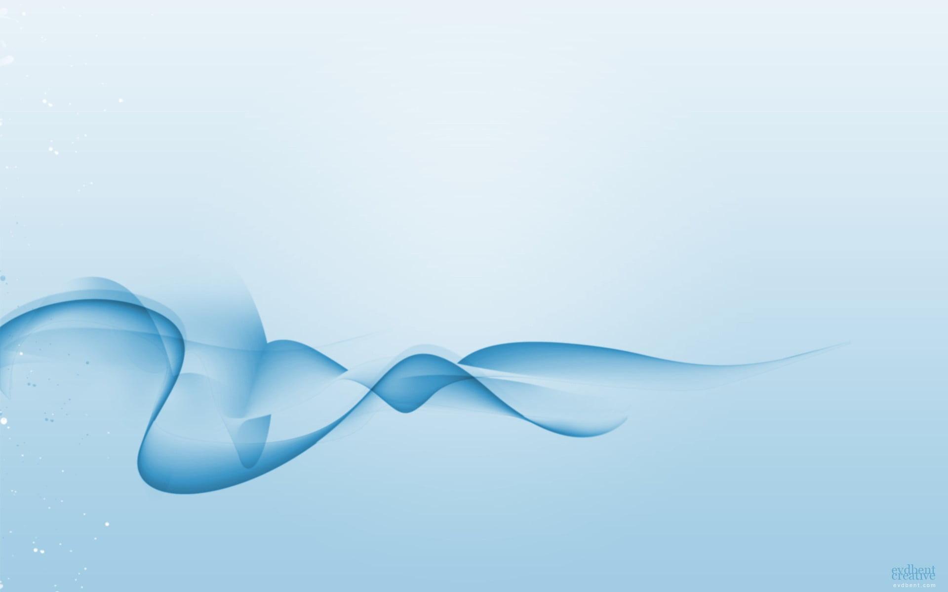 1920x1200 Blue Wave Vector Art, Abstract, Shapes, Minimalism, Blue Background • Wallpaper For You