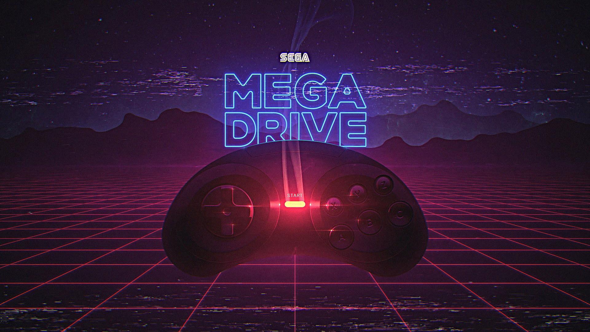 1920x1080 Wallpaper Sega Mega Drive, Retrowave, Retro Games • Wallpaper For You