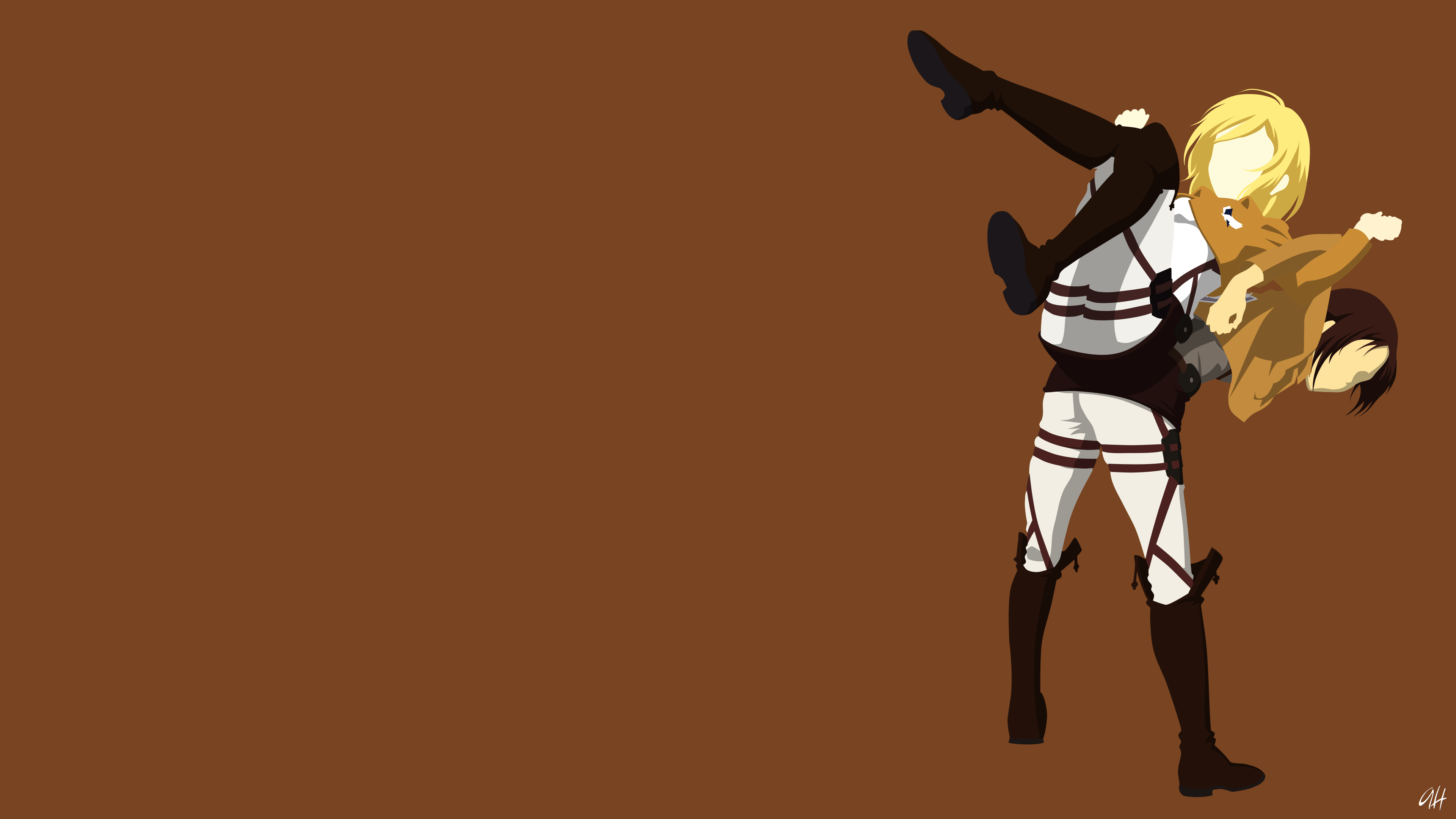 3840x2160 Krista Lenz and Ymir Attack on Titan 4k Ultra HD Wallpaper