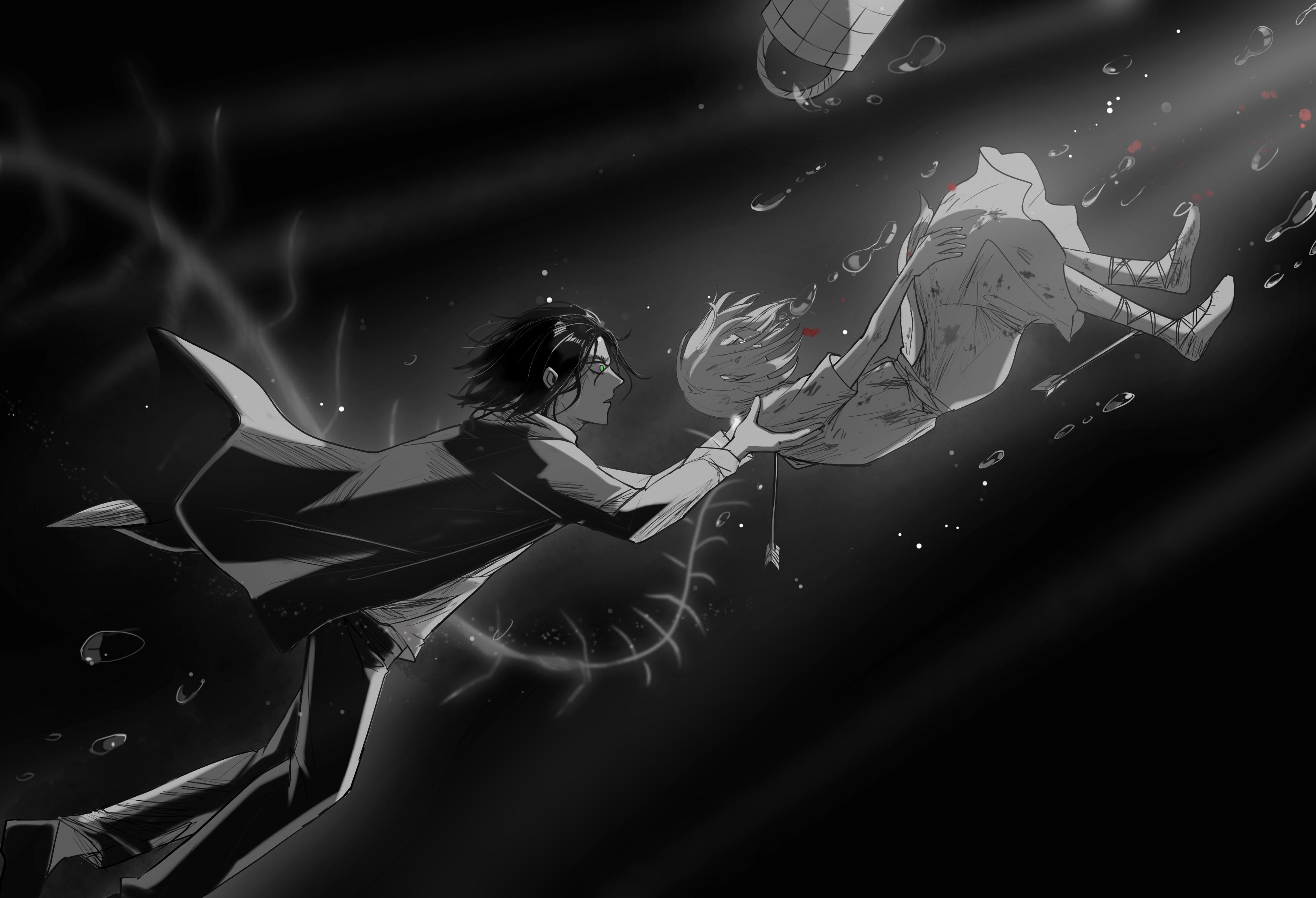 3348x2286 Eren Yeager, Ymir (Attack on Titan) HD Wallpaper