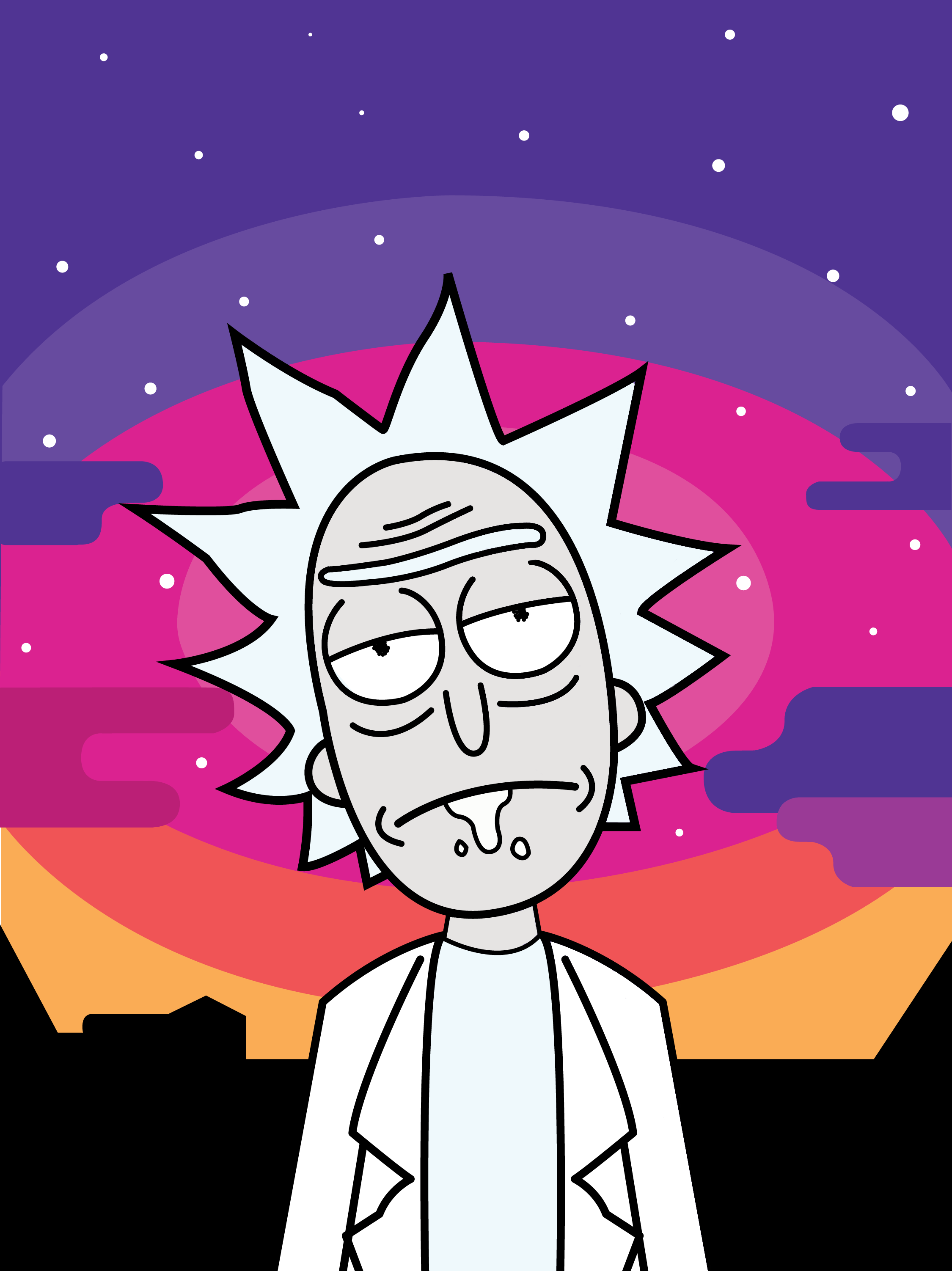 2250x3004 4K Rick And Morty Wallpaper Discover more American, Animated, Cartoon Network's, Justin Roiland, Pr. Rick and morty drawing, Rick and morty poster, Rick and morty