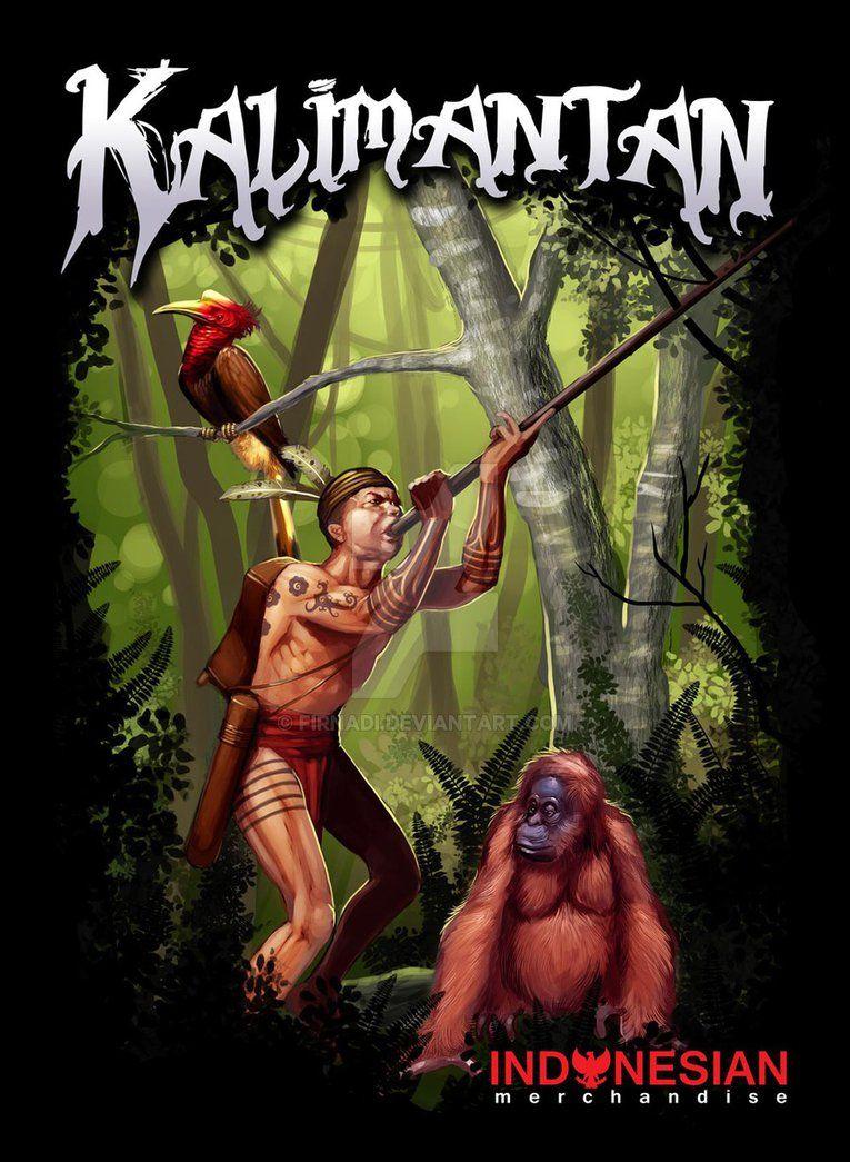 765x1045 Kalimantan by Firnadi. Indonesian art, Animation artwork, Myanmar art