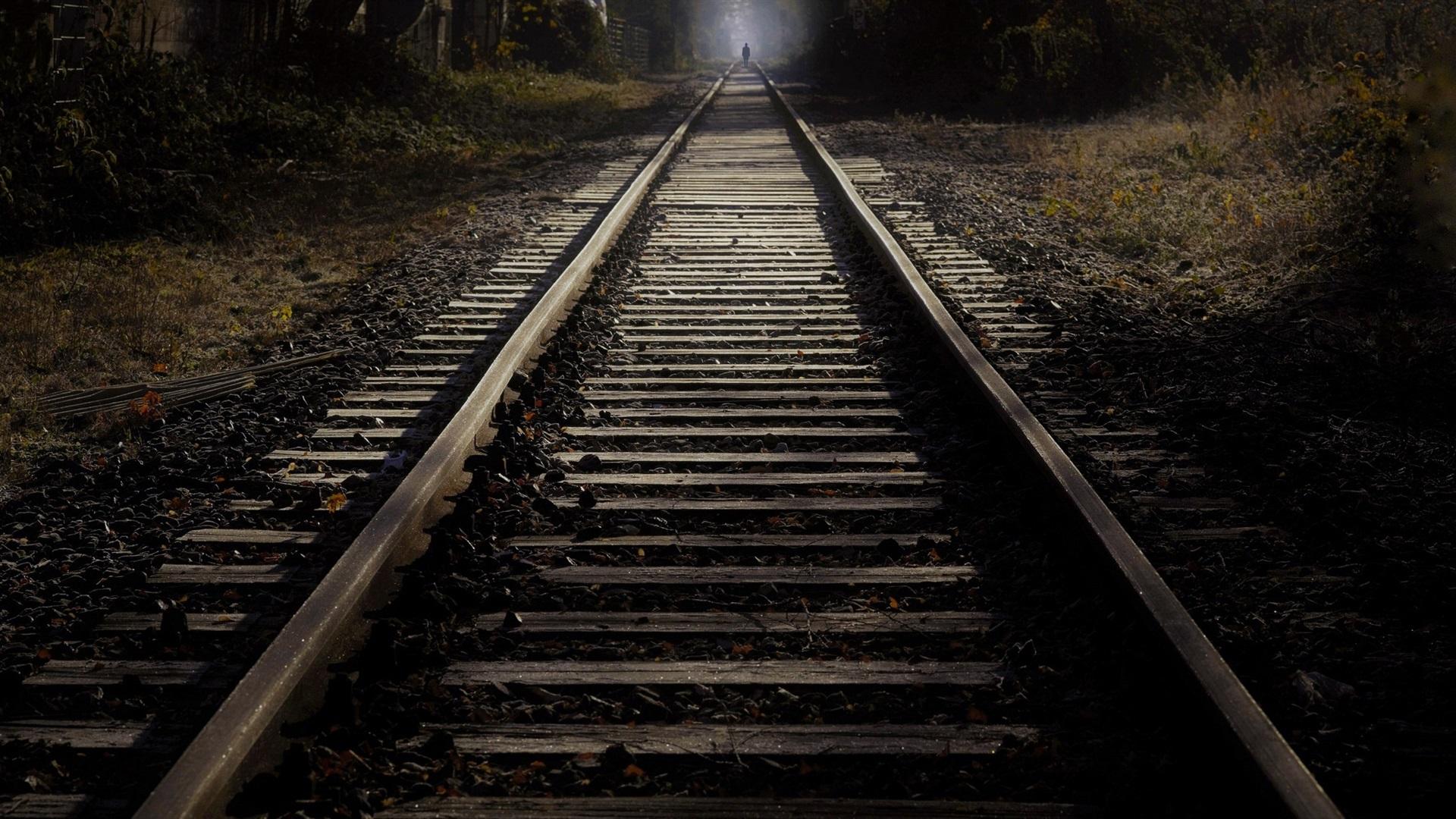1920x1080 Wallpaper Railroad, light, dark 1920x1080 Full HD 2K Picture, Image