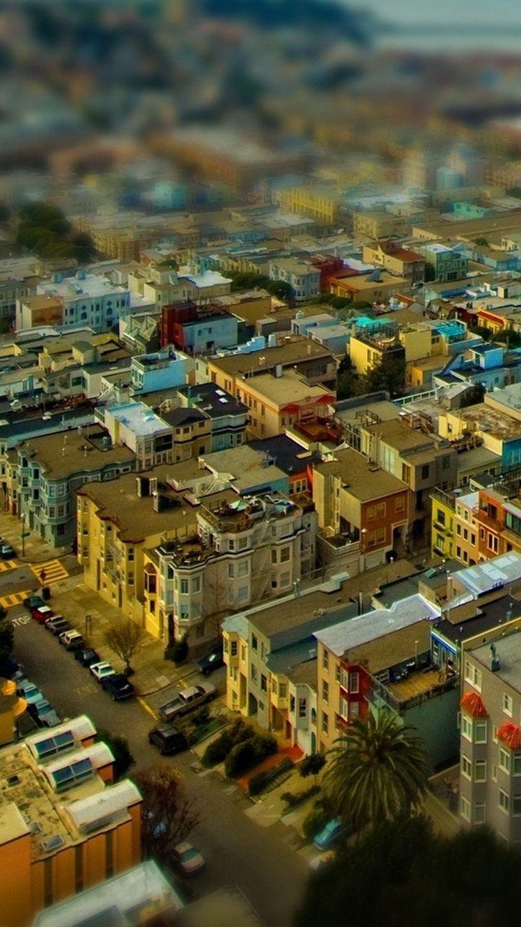 750x1334 iPhone BGs California San Francisco Tilt Shift Cityscape IPhone 6
