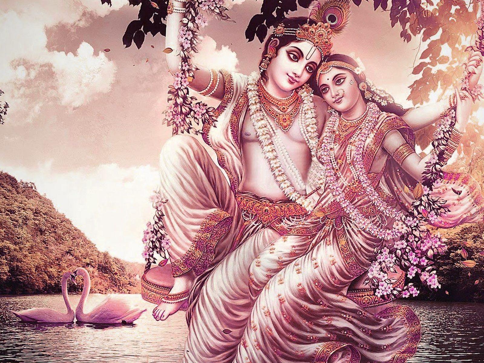 1600x1200 Radha Krishna Swing Wallpaper HD Hd Image Of Radha Krishna