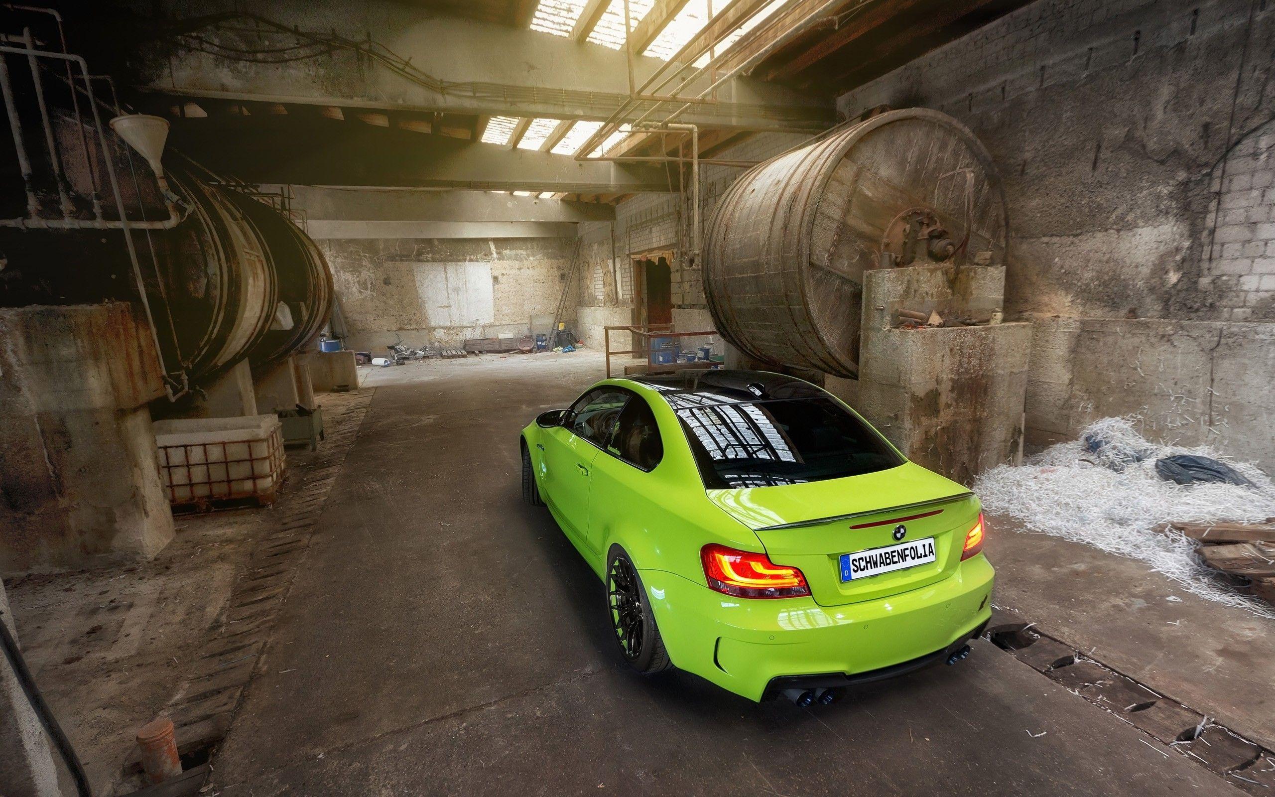2560x1600 Bmw 1 series m coupe cars green static wallpaper