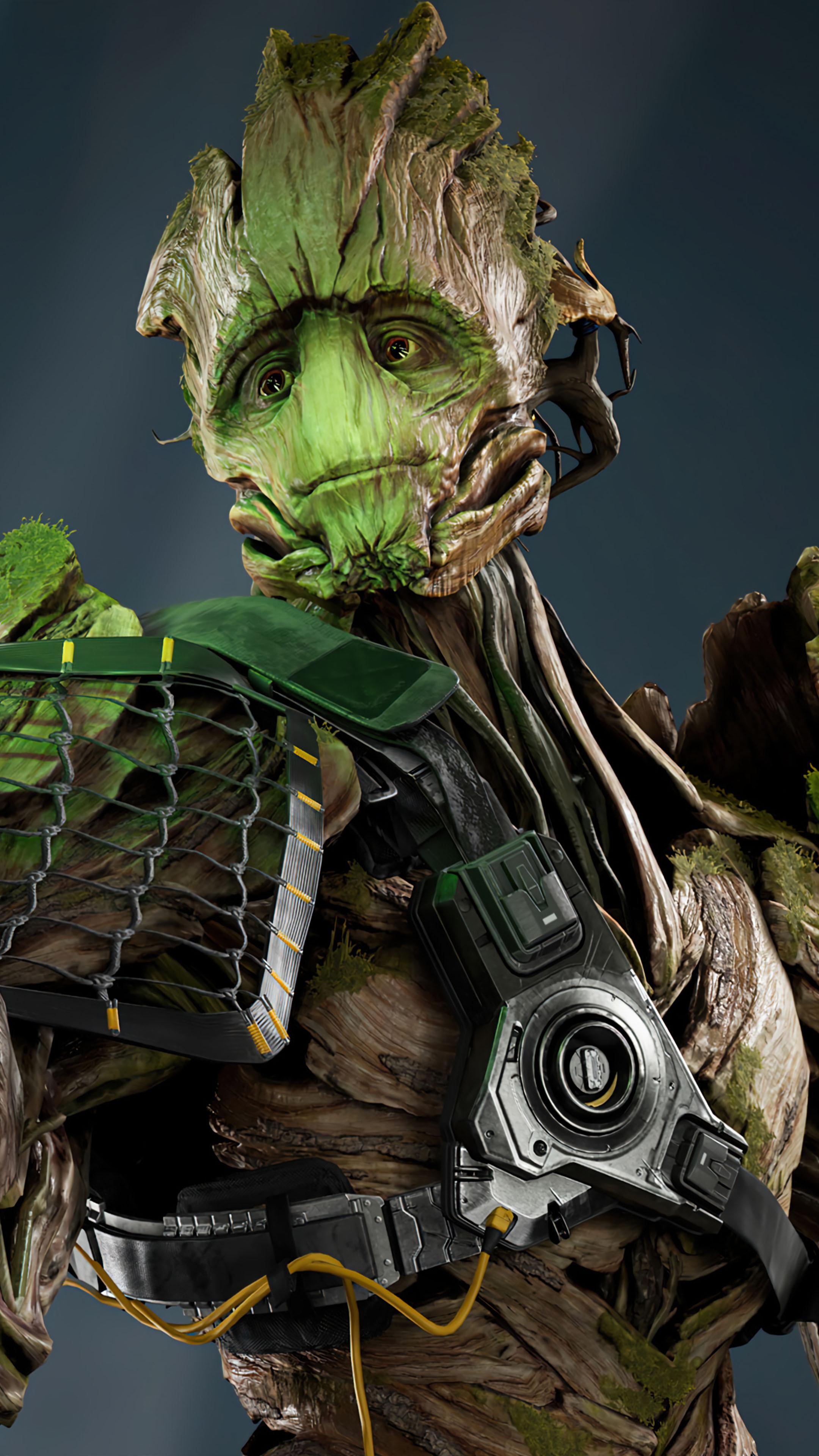 2160x3840 Groot Marvel's Guardians of The Galaxy Game 4K Ultra HD Mobile Wallpaper