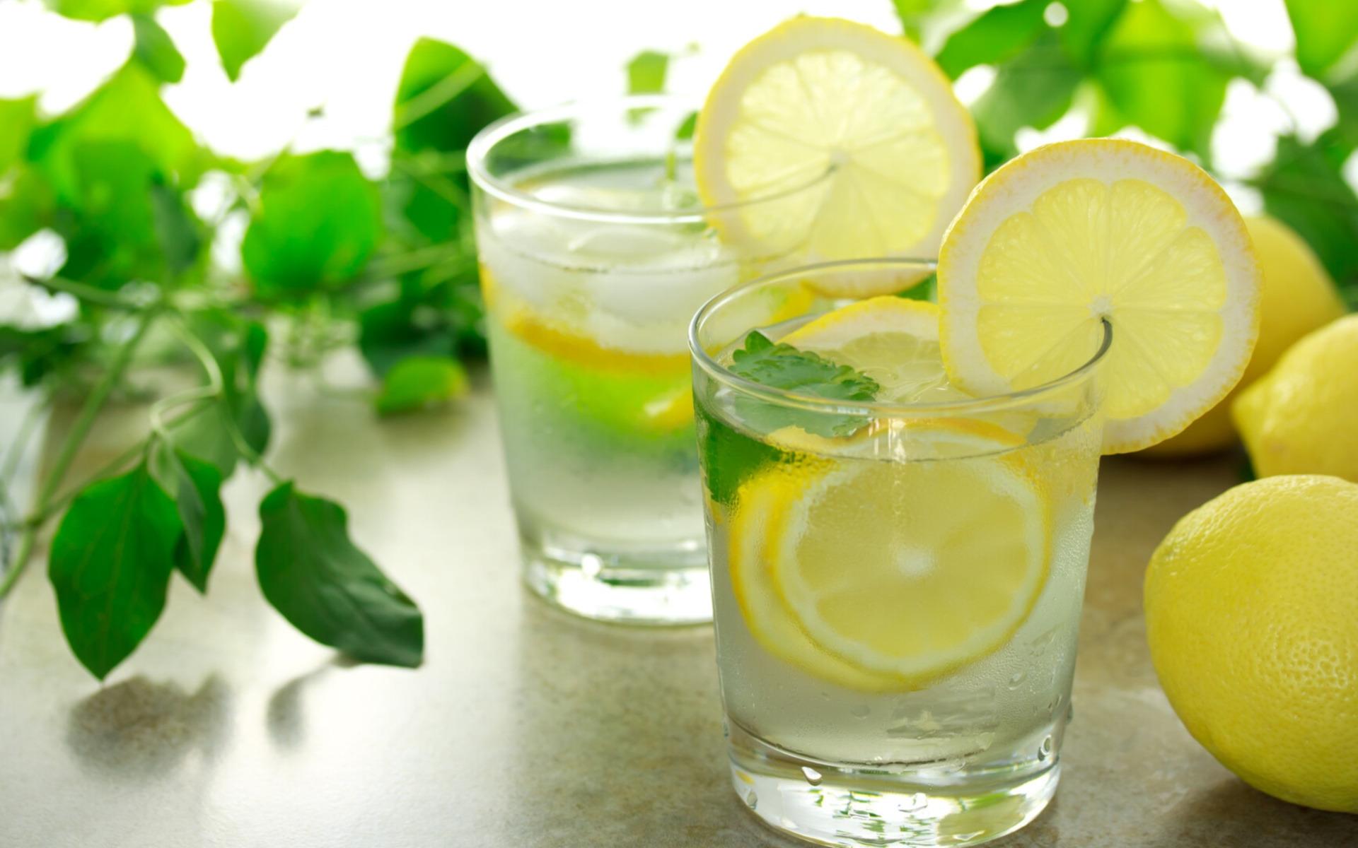 1920x1200 Download wallpaper lemonade, lemons, a glass of lemonade, mint leaves for desktop with resolution 1920x1200. High Quality HD picture wallpaper