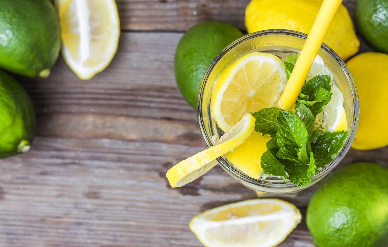 1332x850 Wallpaper lemon, lemon, drink, mint, lemonade, drink, mint, lemonade image for desktop, section еда