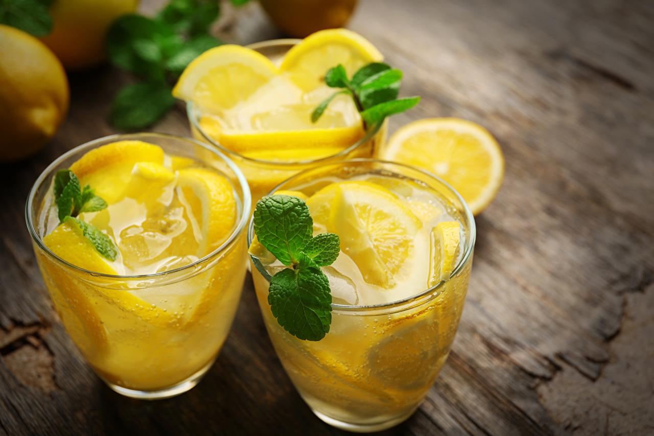 1280x853 Desktop Wallpaper Foliage Lemonade mint Lemons Highball glass Food