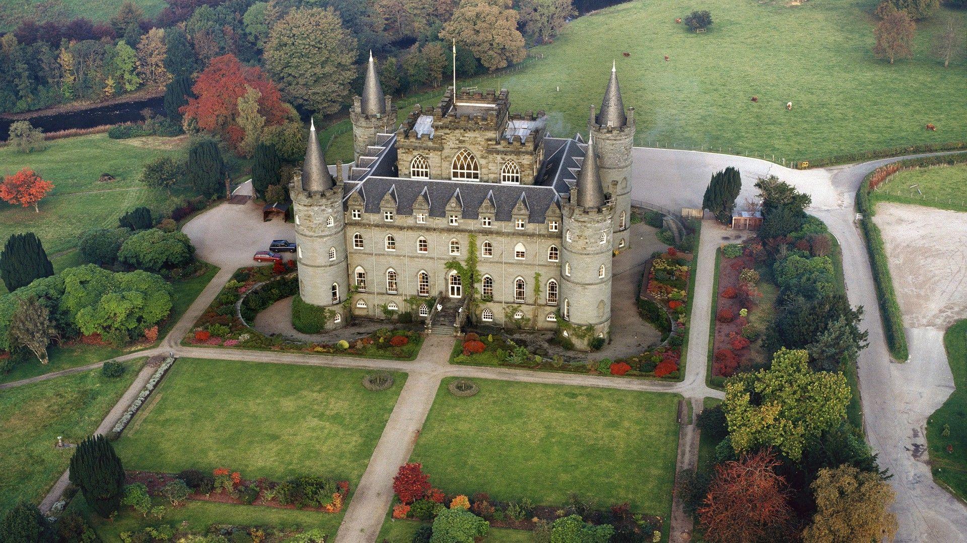 1920x1080 Group of Scotland Castles Wallpaper Landscape