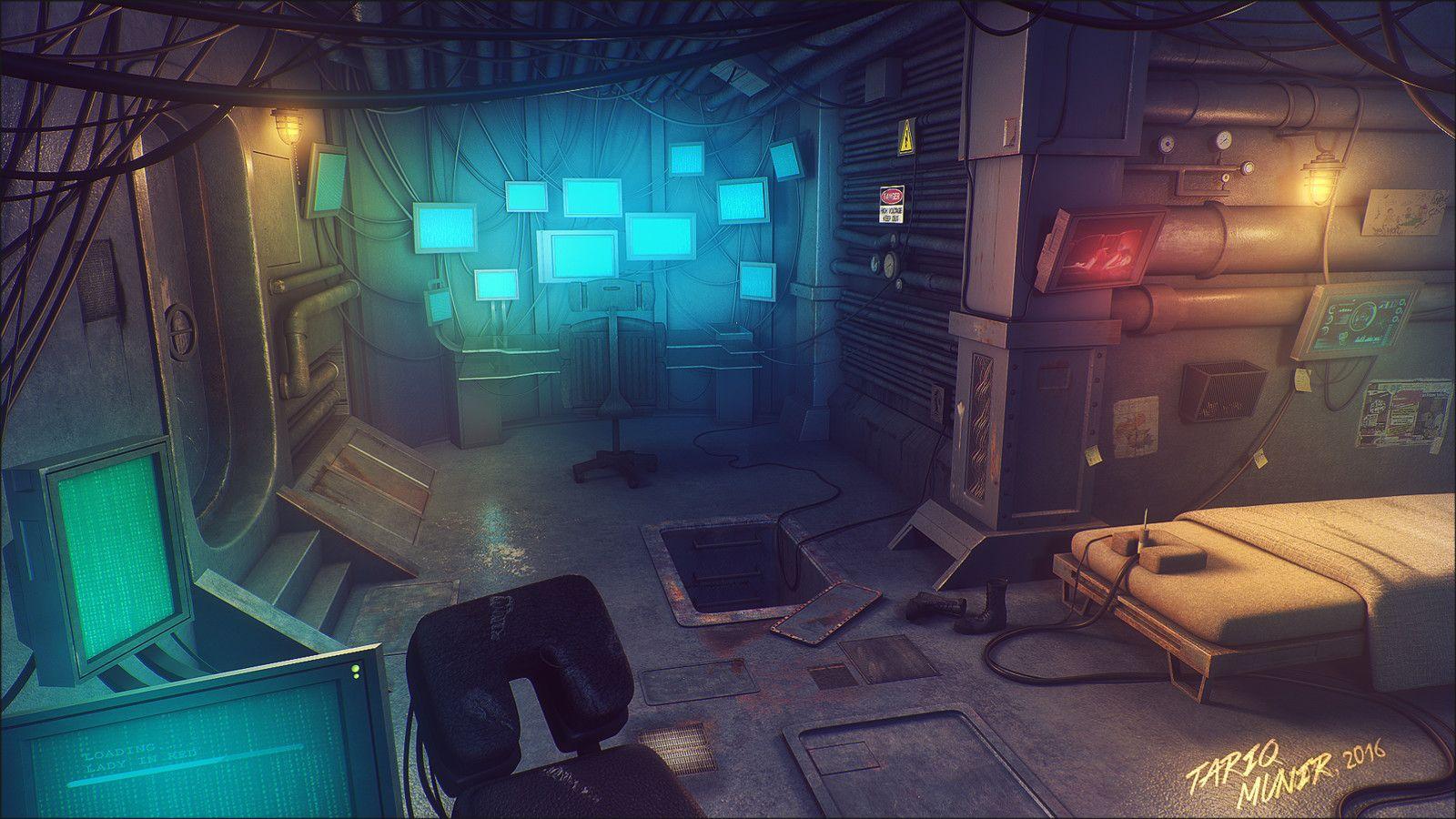 1600x900 Cyberpunk Room Artwork G58Rx. Cyberpunk Room, Cyberpunk Interior, Cyberpunk City